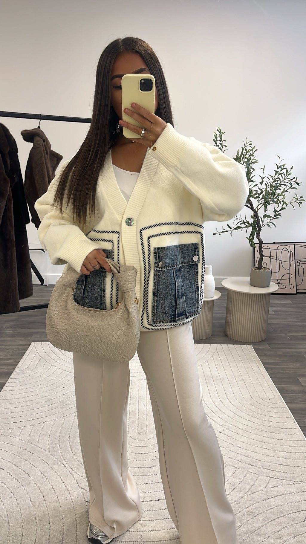 Gilet empiècement Jean’s