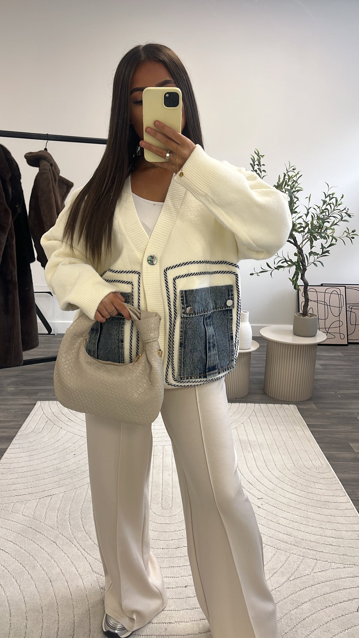 Gilet empiècement Jean’s