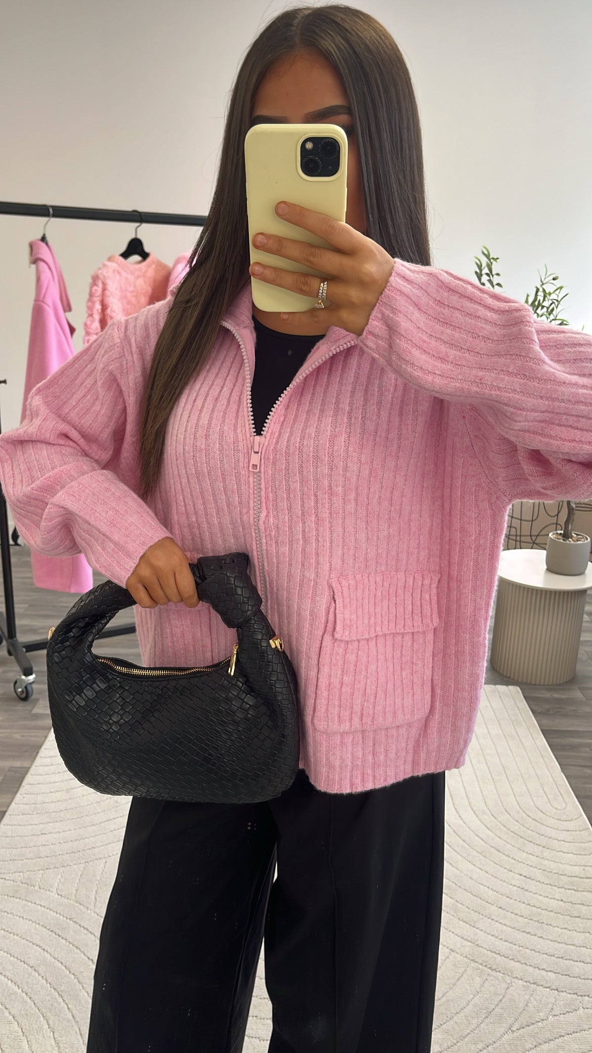 Gilet zip maille laine 231939