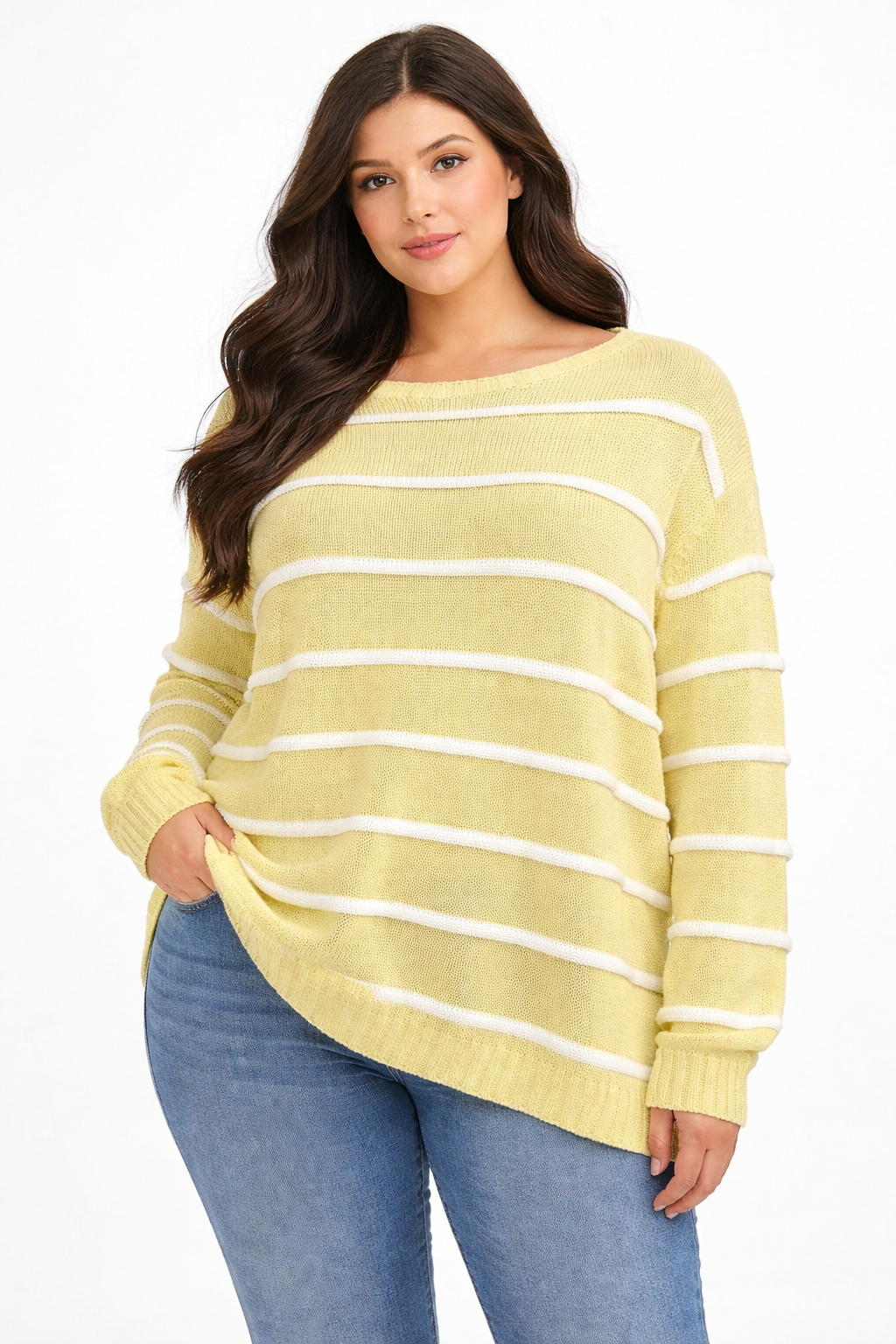 Pull maille rayure  TU38/48