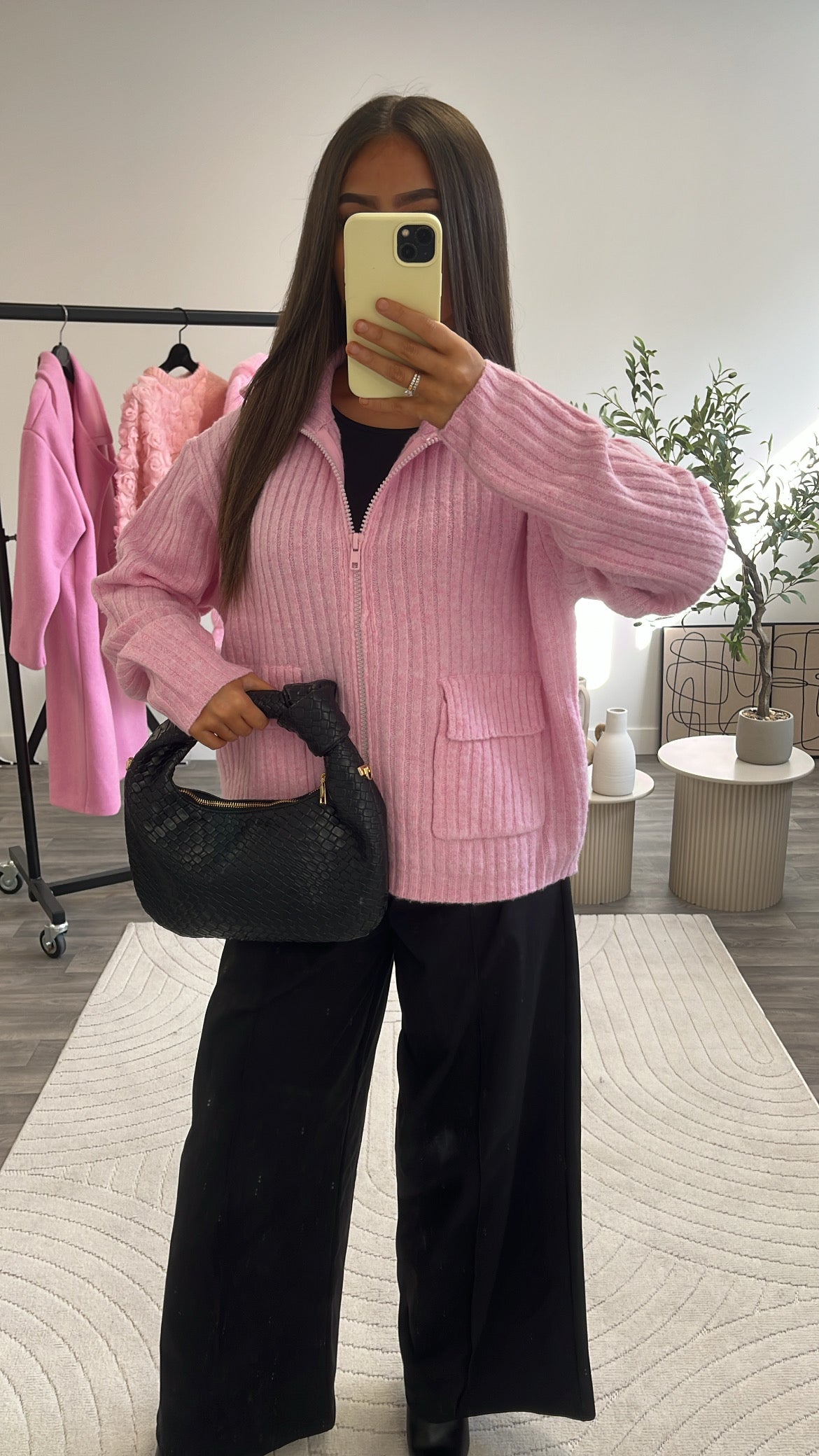 Gilet zip maille laine 231939