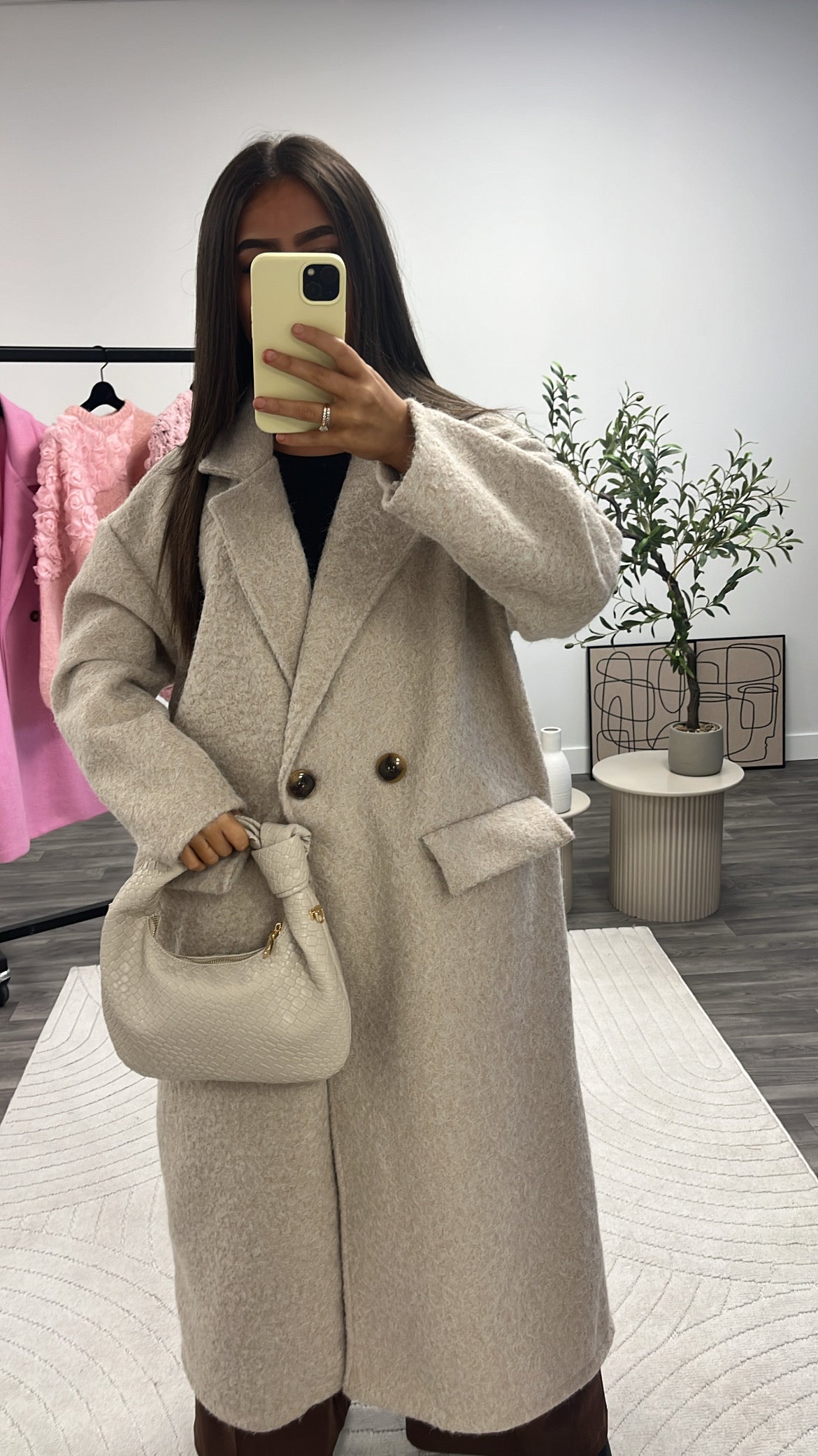 Manteau laine bouilli Oversize