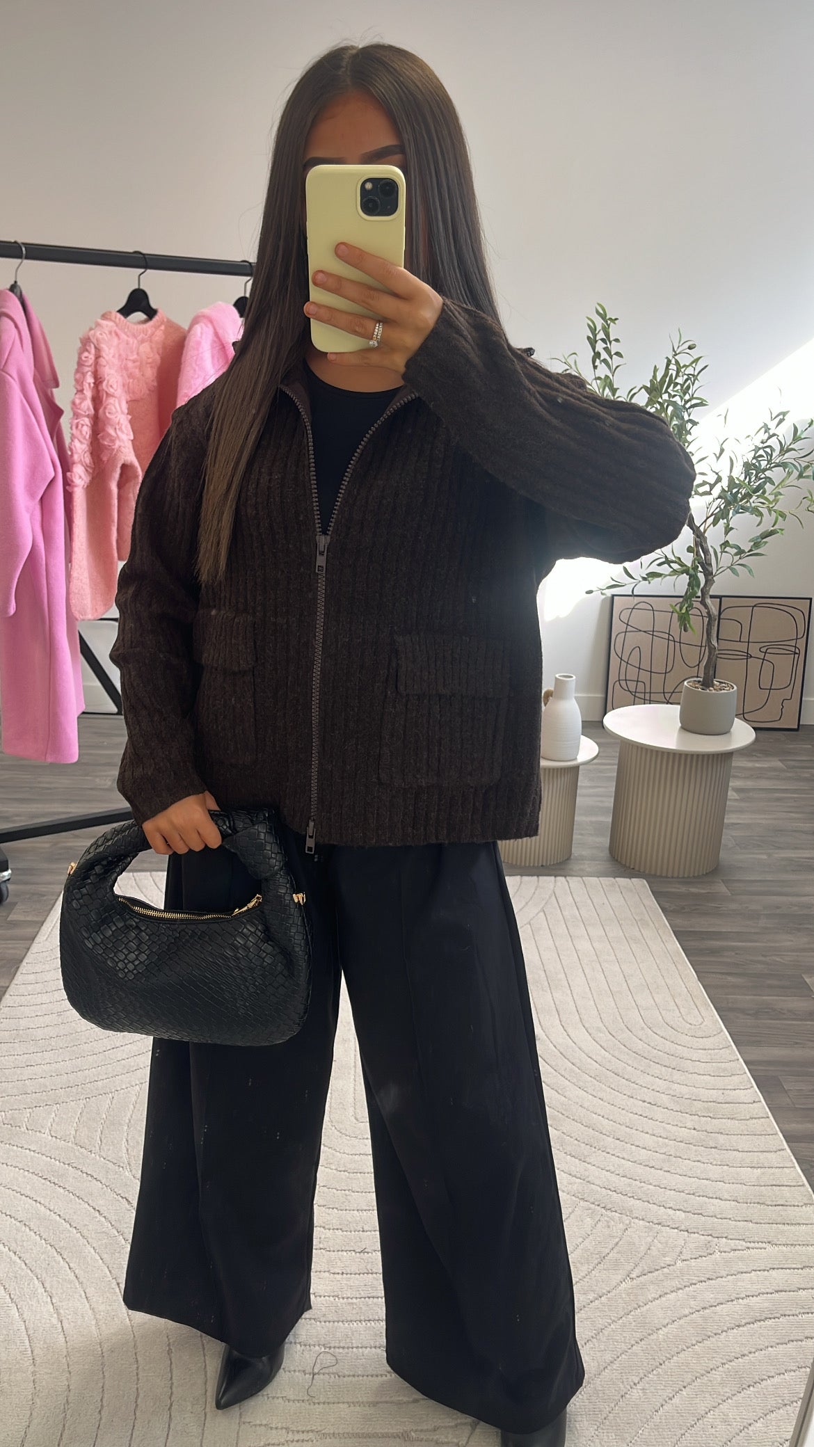 Gilet zip maille laine 231939