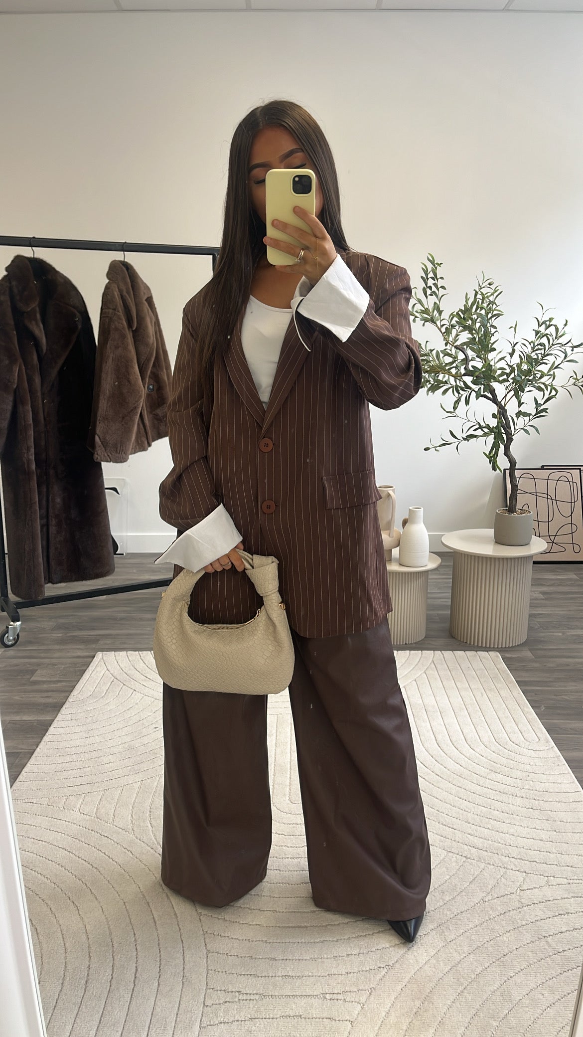 Blazer fine rayure Choco 87175