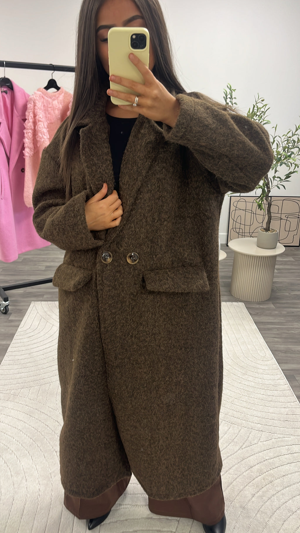 Manteau laine bouilli Oversize