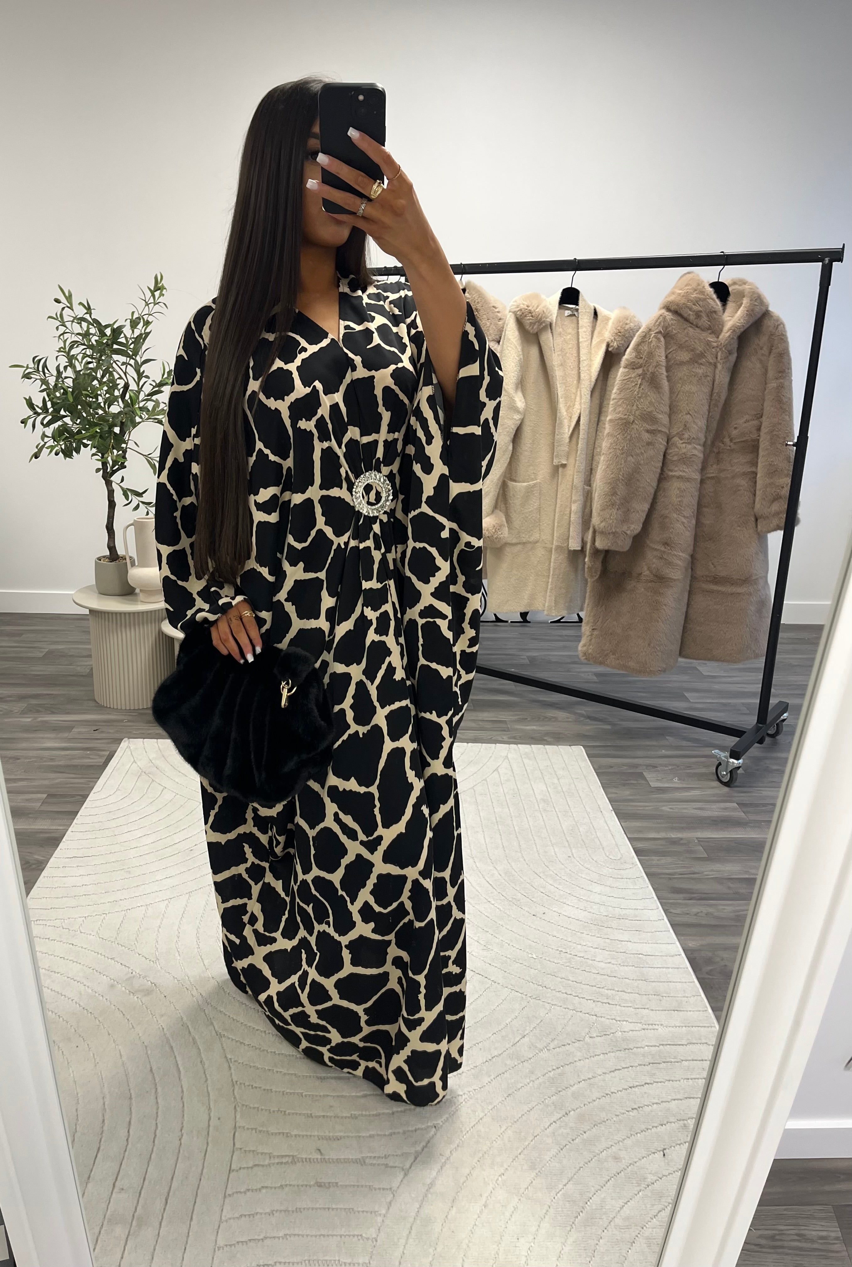 Robe caftano broche TU 2045