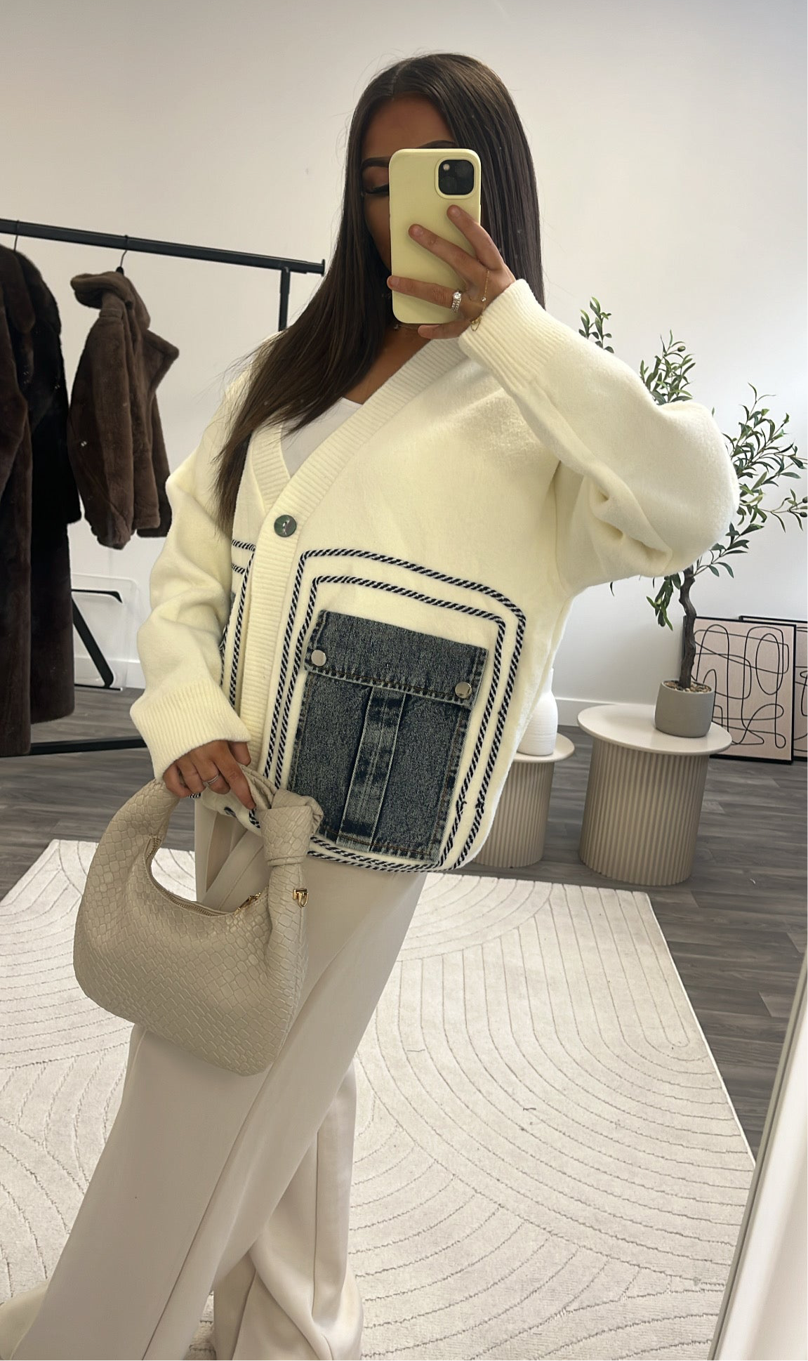 Gilet empiècement Jean’s