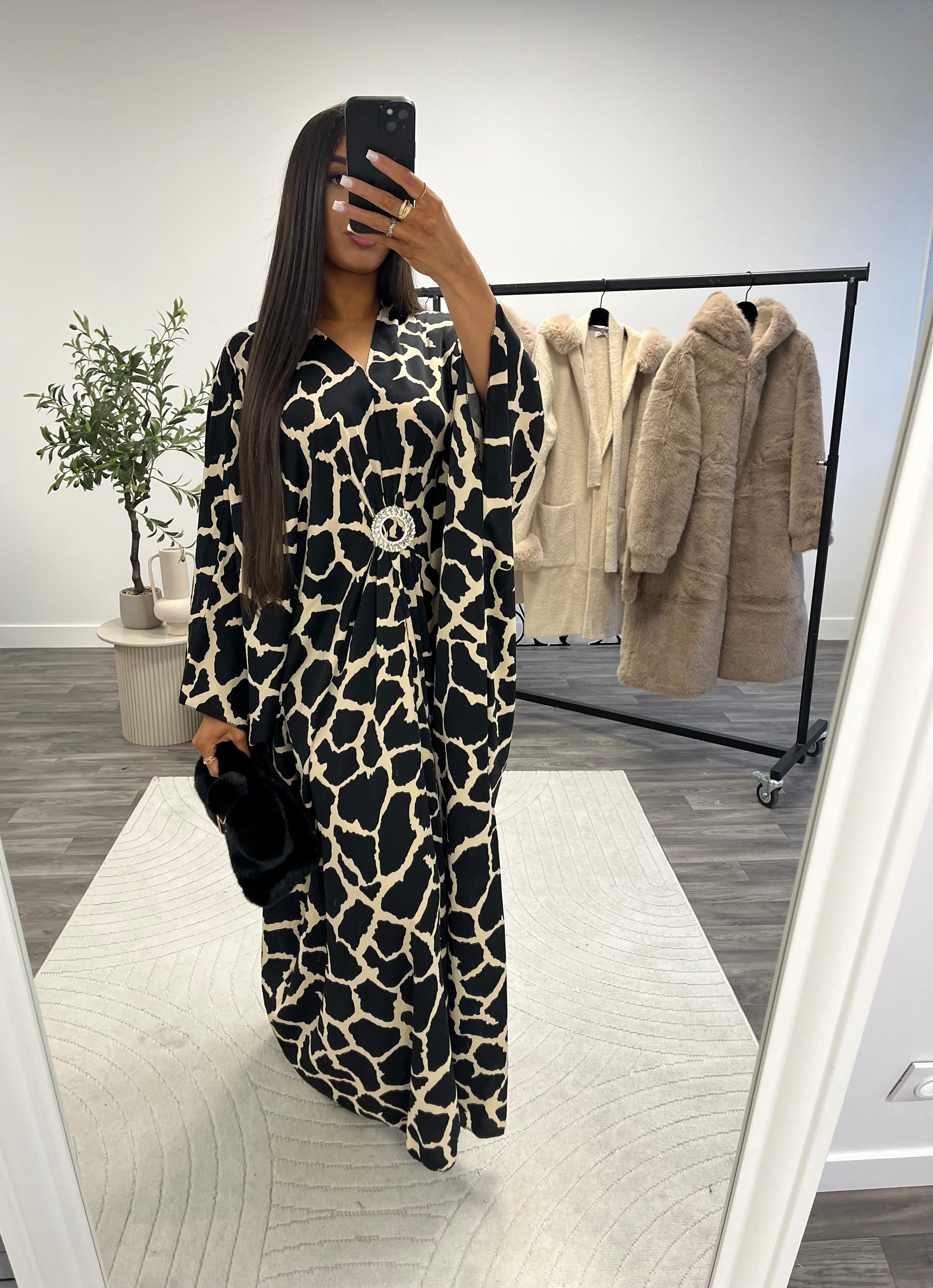 Robe caftano broche TU 2045