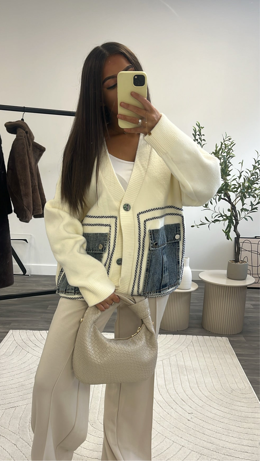 Gilet empiècement Jean’s