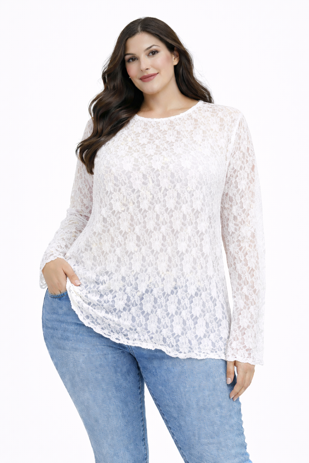 Pull dentelle glamour TU42/50