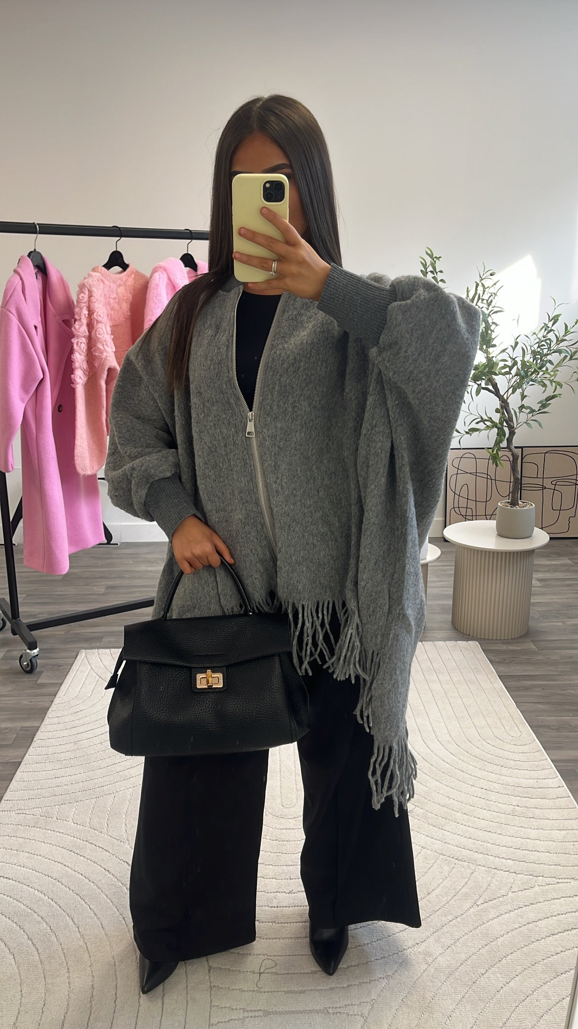 Veste pancho frange 62592