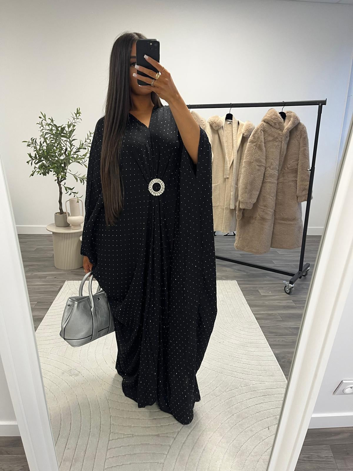 Robe caftano broche TU 2045