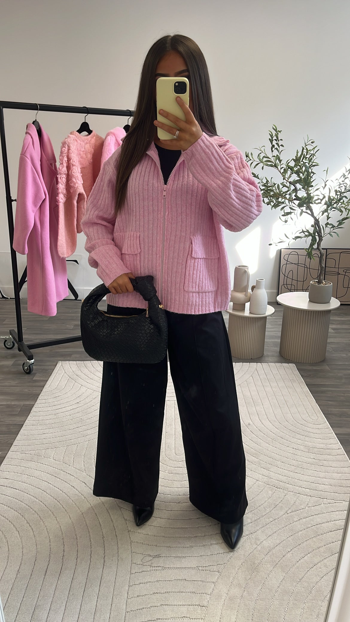 Gilet zip maille laine 231939