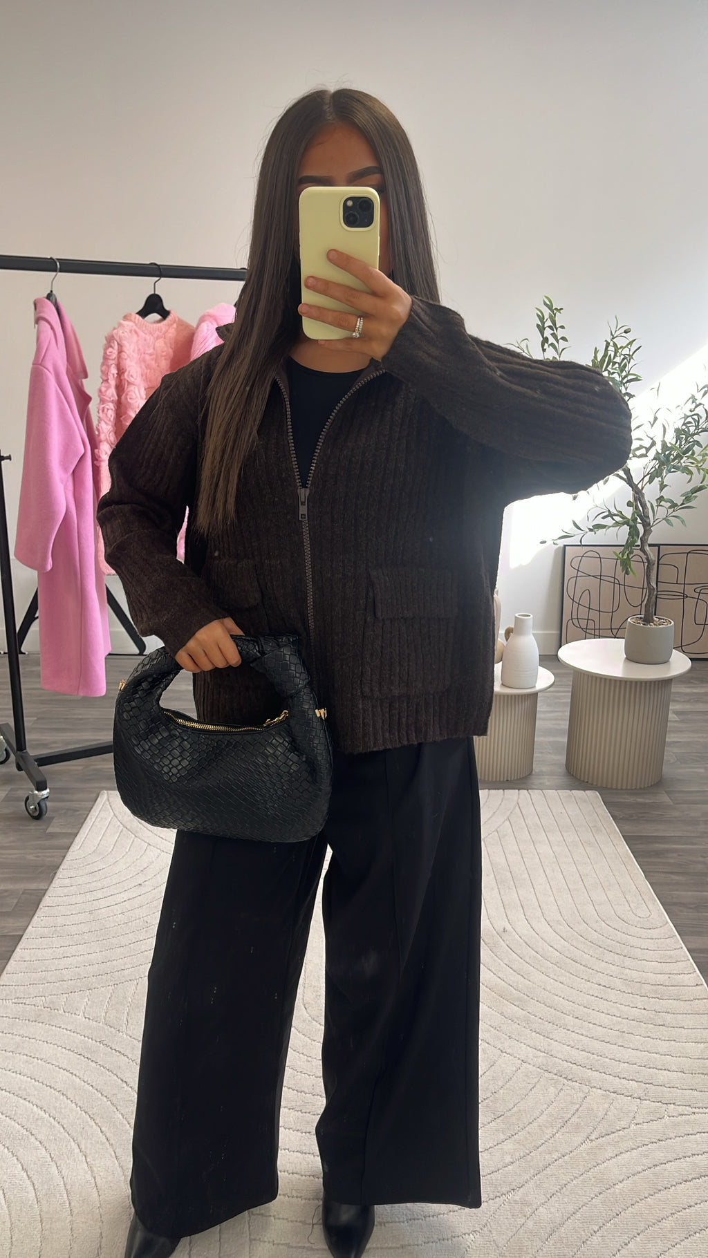 Gilet zip maille laine 231939