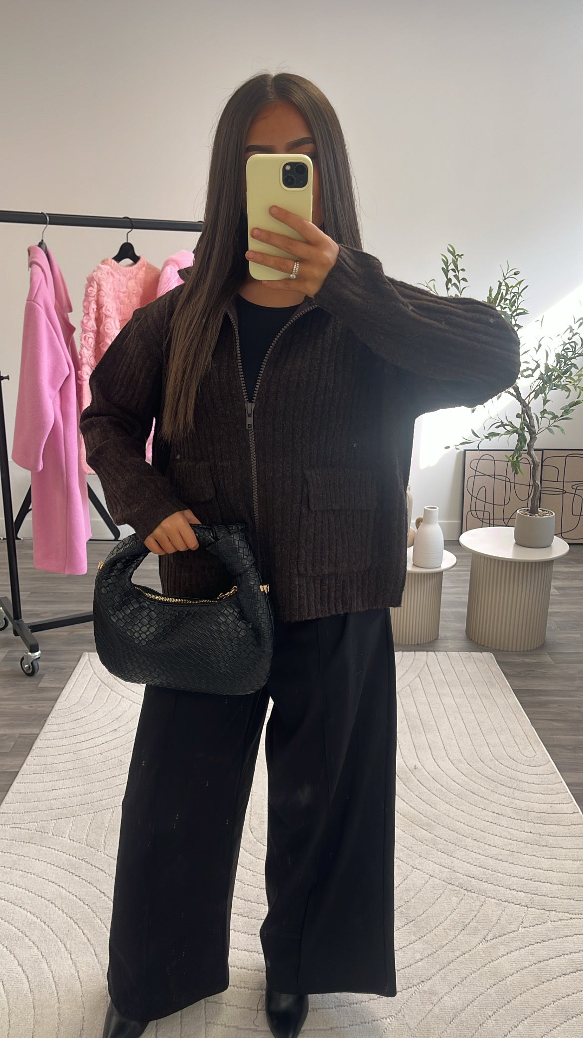 Gilet zip maille laine 231939