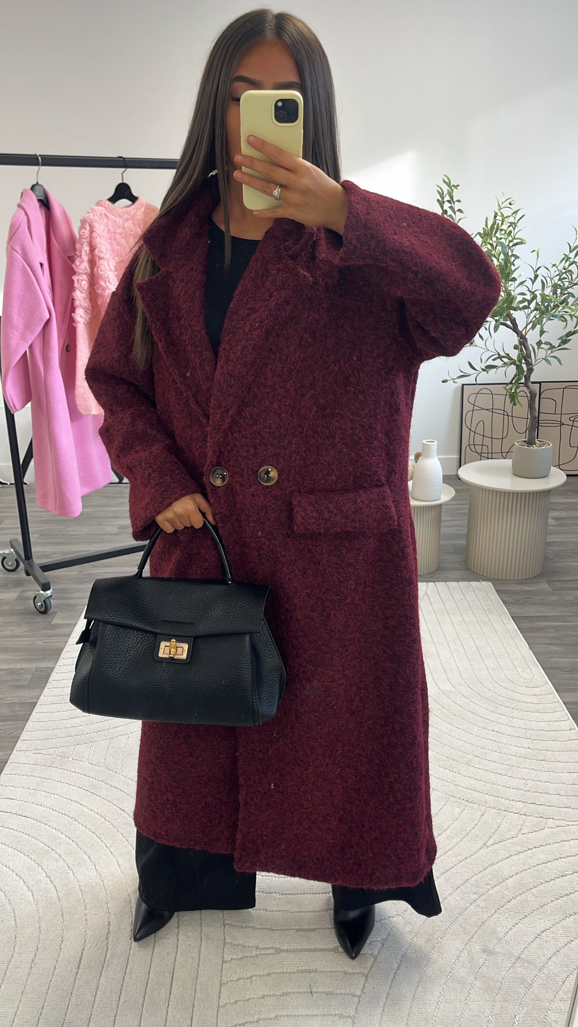 Manteau laine bouilli Oversize