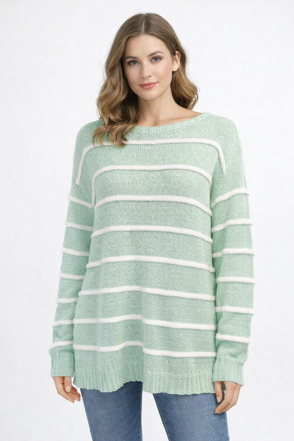 Pull maille rayure  TU38/48