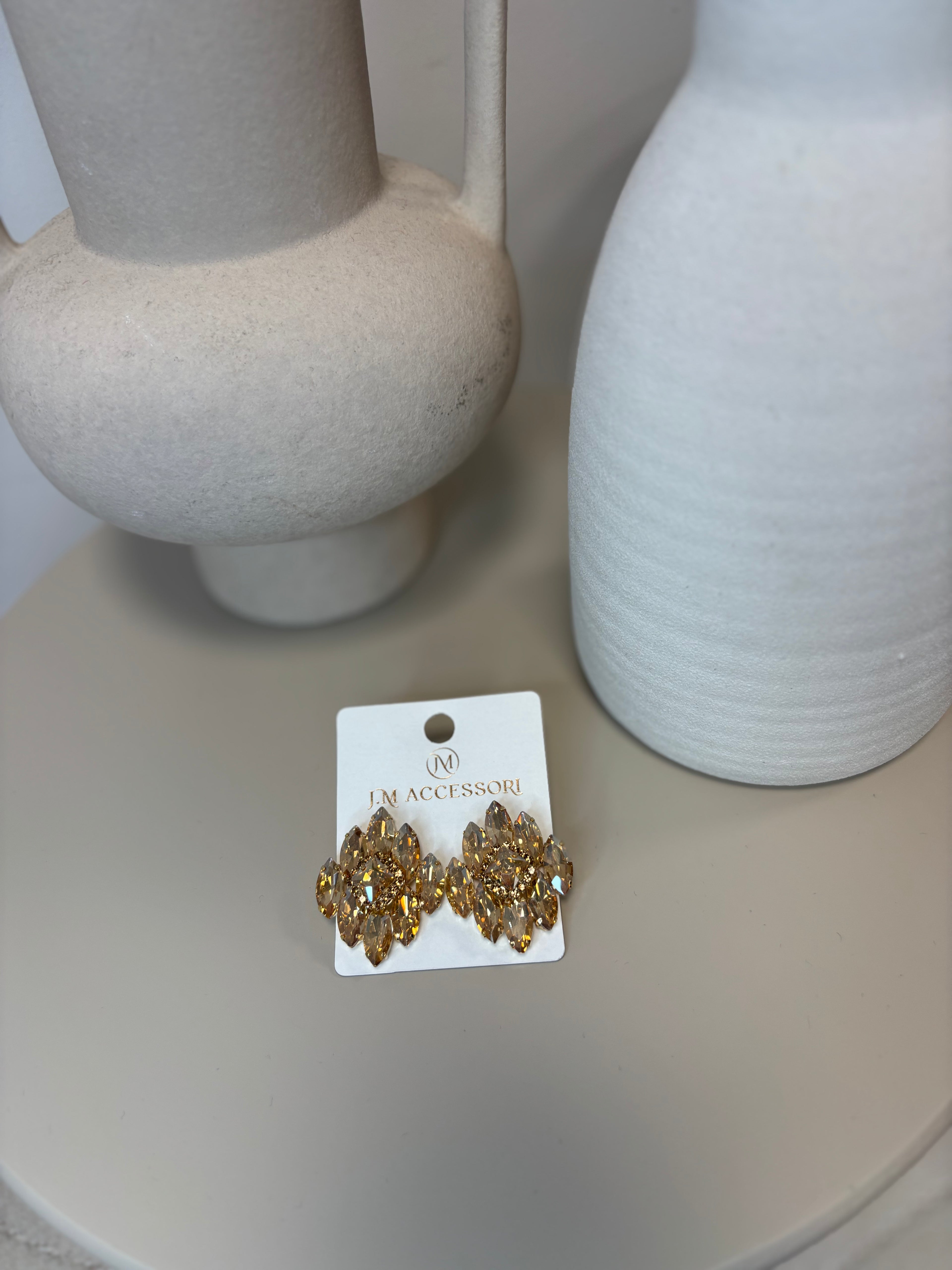 BOUCLES D'OREILLES À STRASS