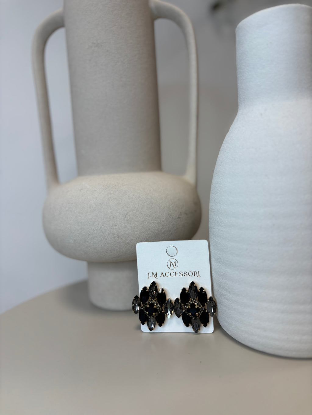 BOUCLES D'OREILLES À STRASS