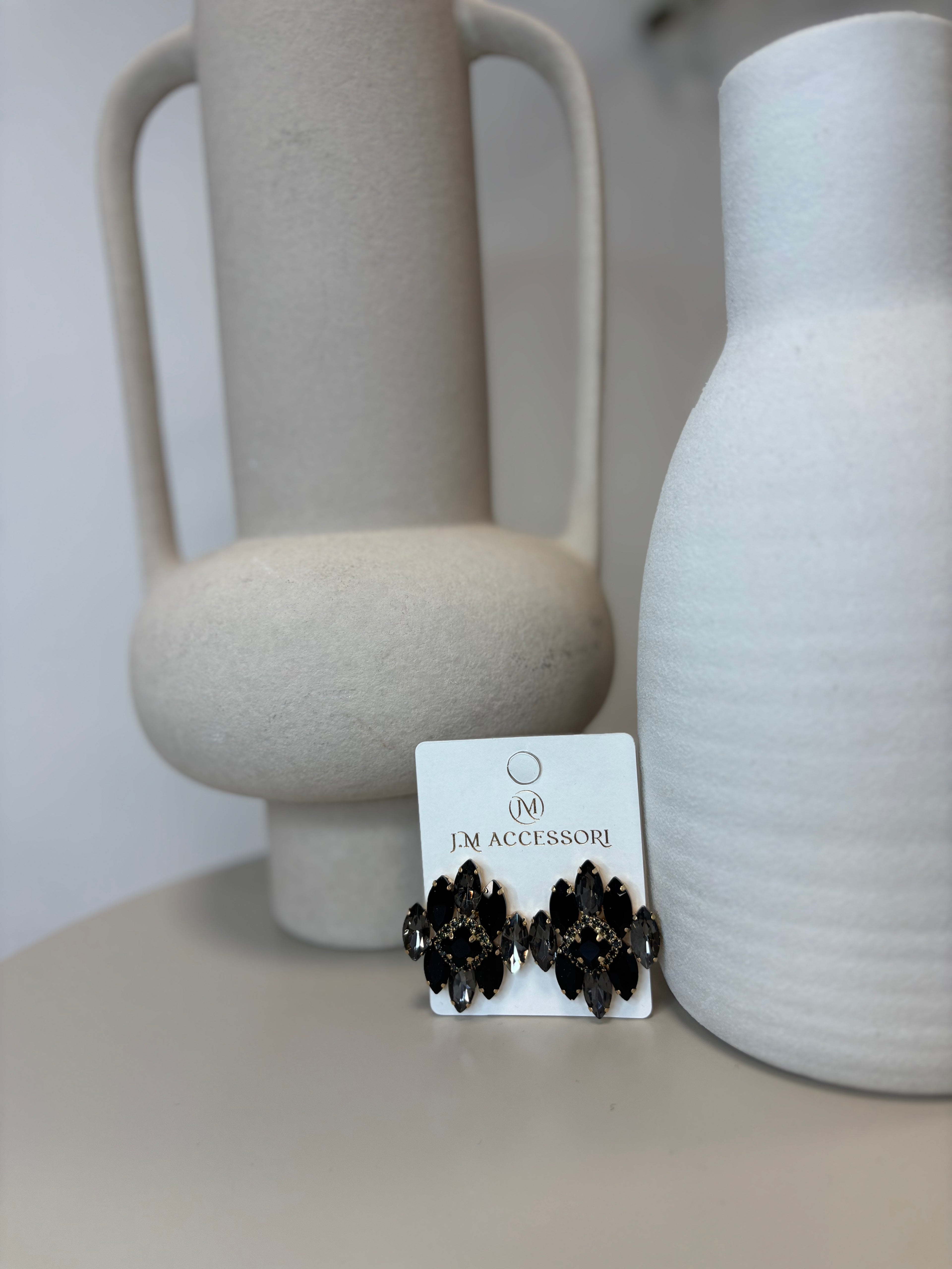 BOUCLES D'OREILLES À STRASS