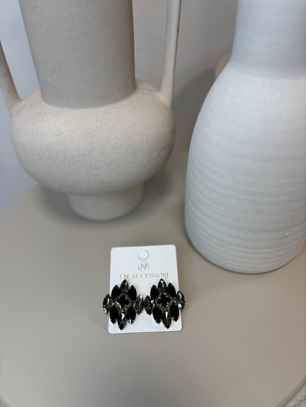 BOUCLES D'OREILLES À STRASS