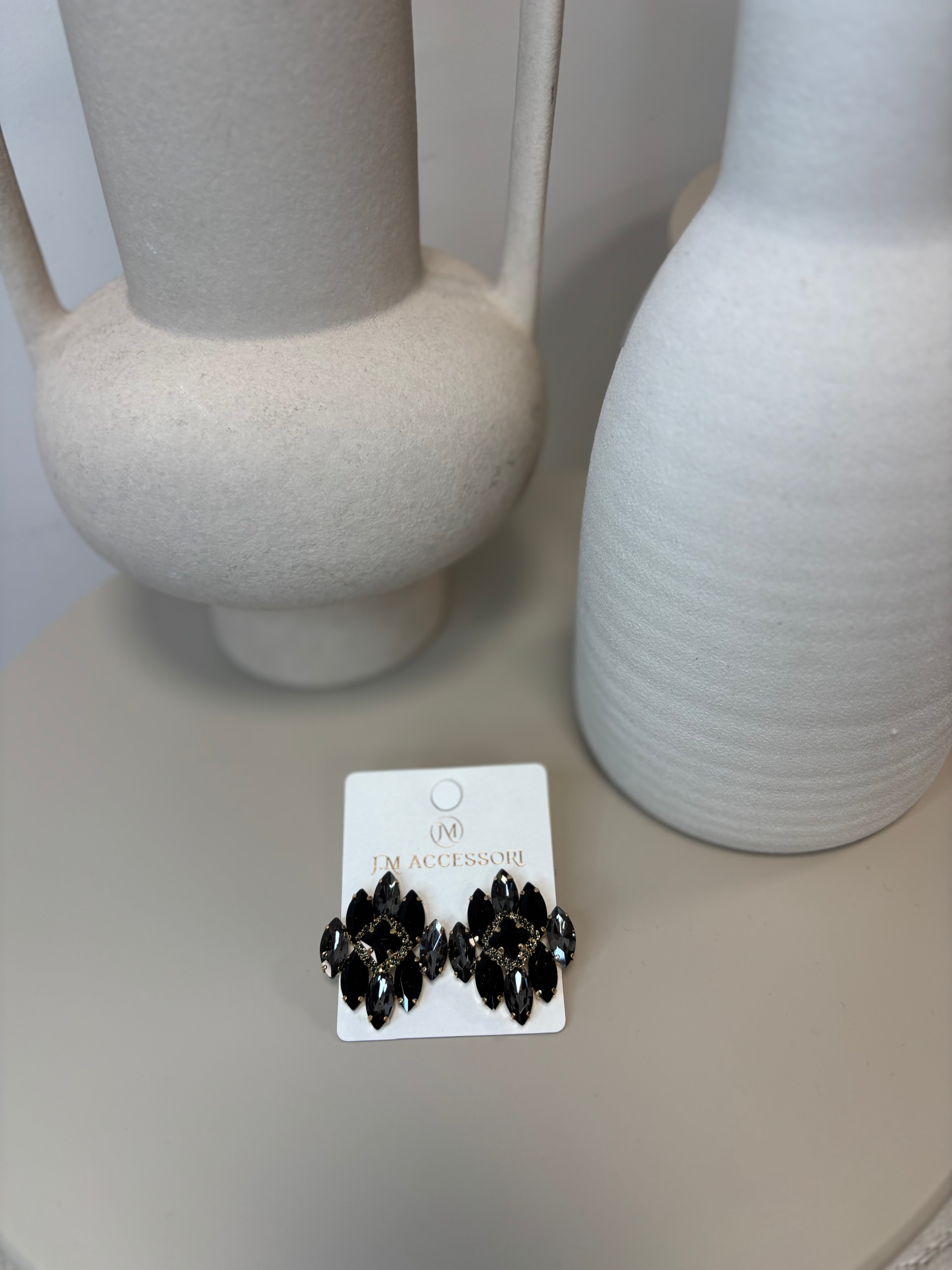 BOUCLES D'OREILLES À STRASS