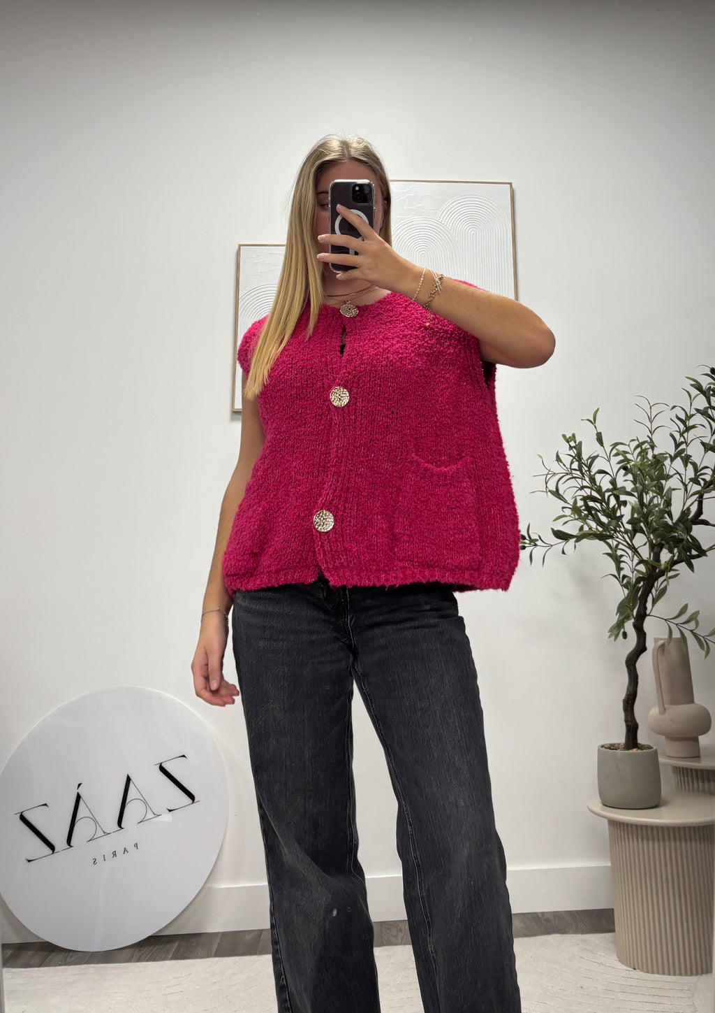 GILET EN MAILLE A0256