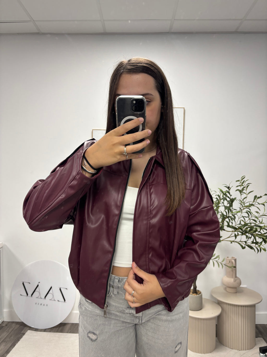 BOMBERS SIMILI CUIR 88717