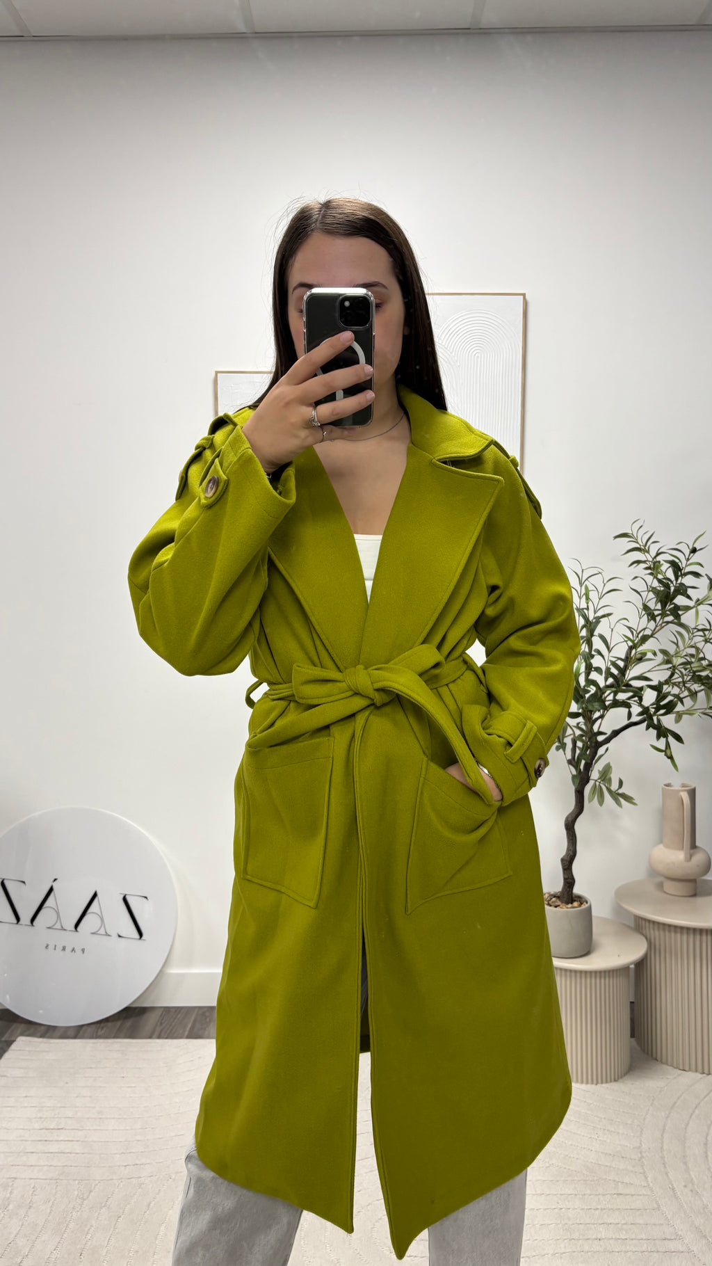 MANTEAU VERT 690