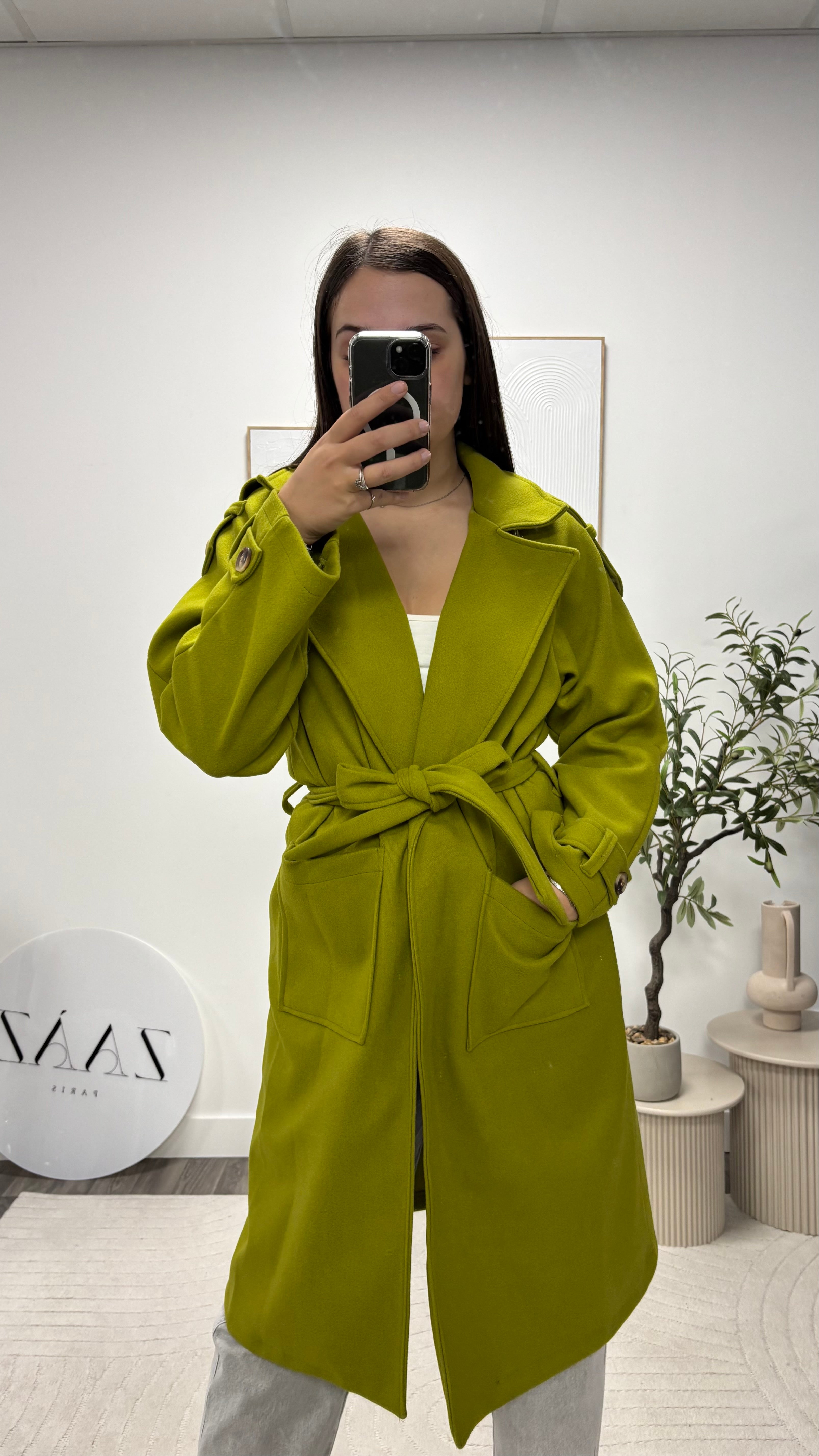 MANTEAU VERT 690