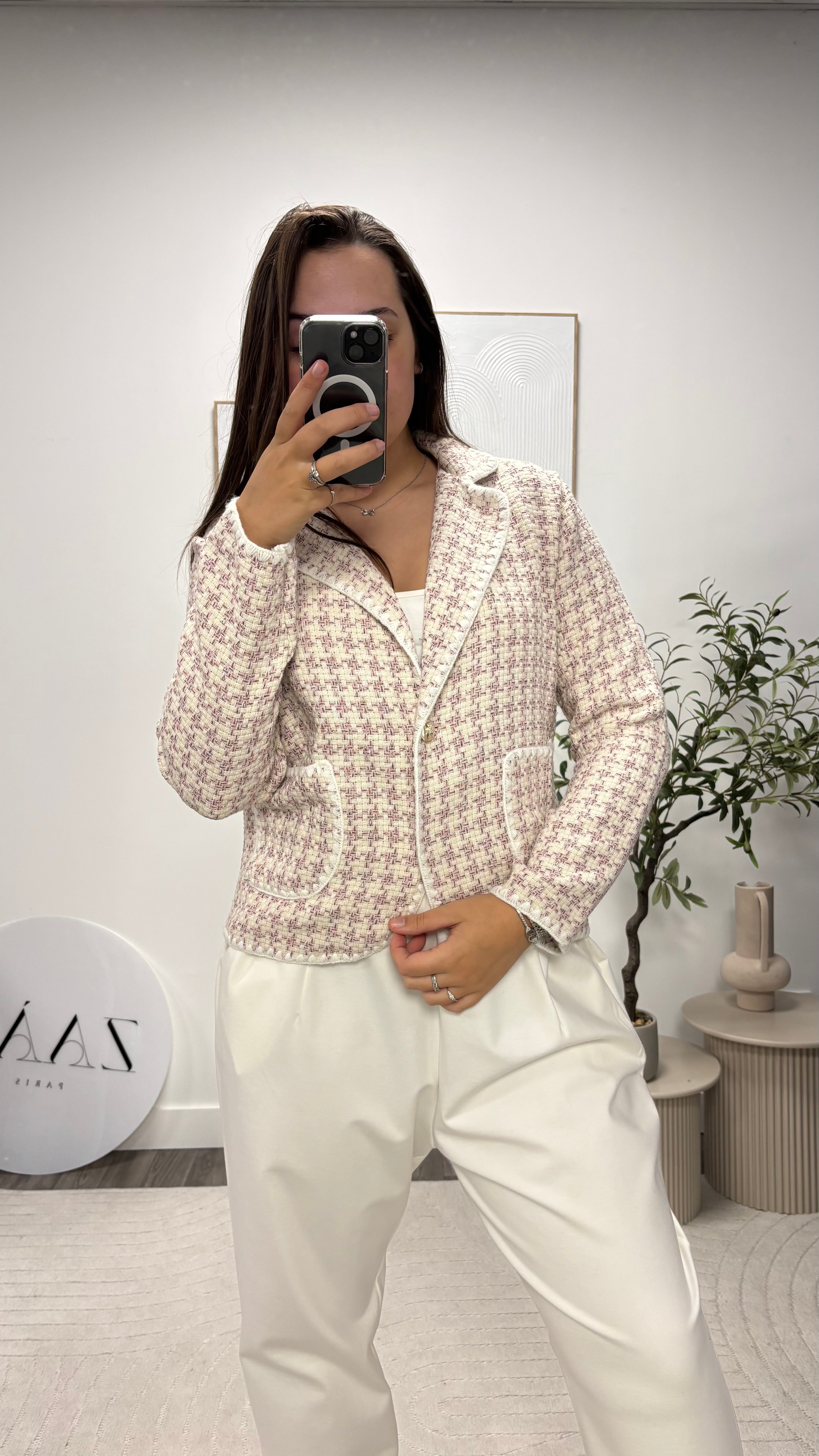 VESTON COL BLANC 231-8