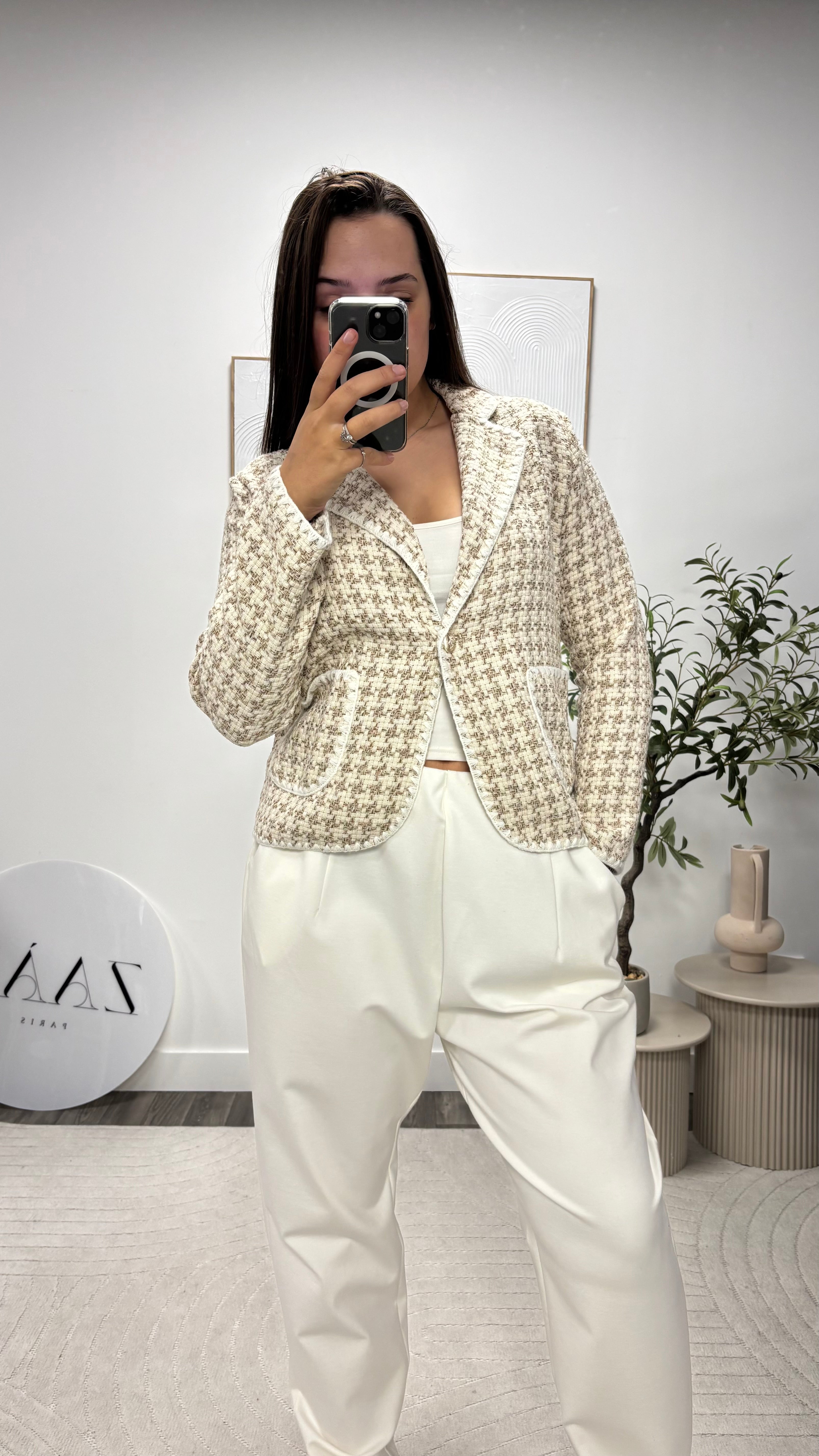 VESTON COL BLANC 231-8