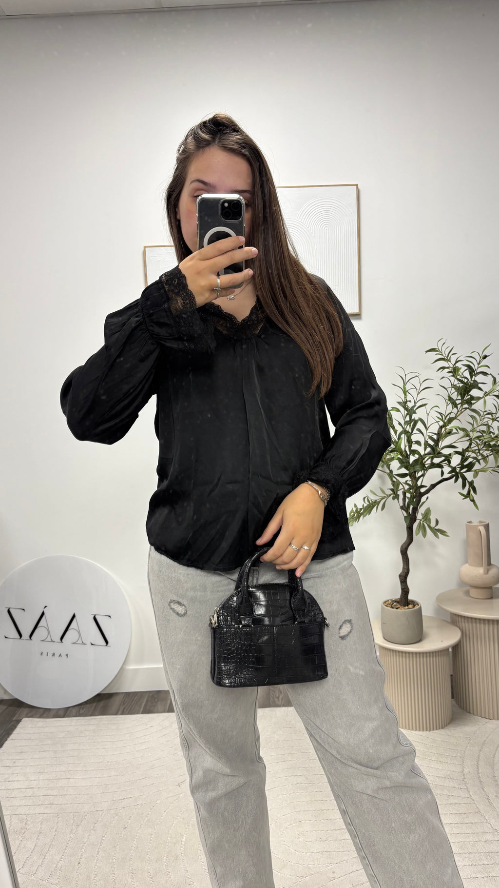 CHEMISIER DENTELLE 7578