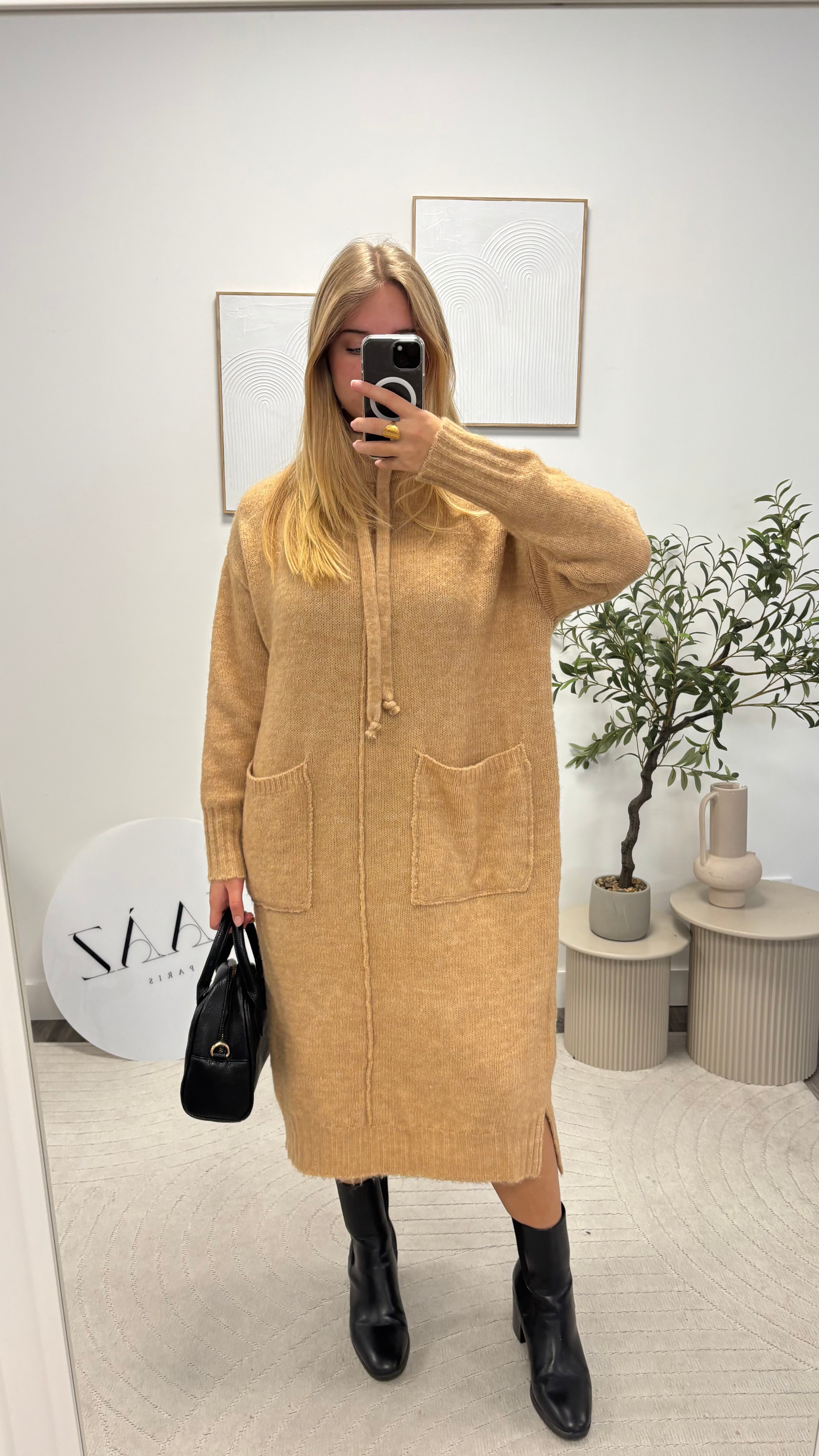 ROBE LONGUE EN LAINE LU2352