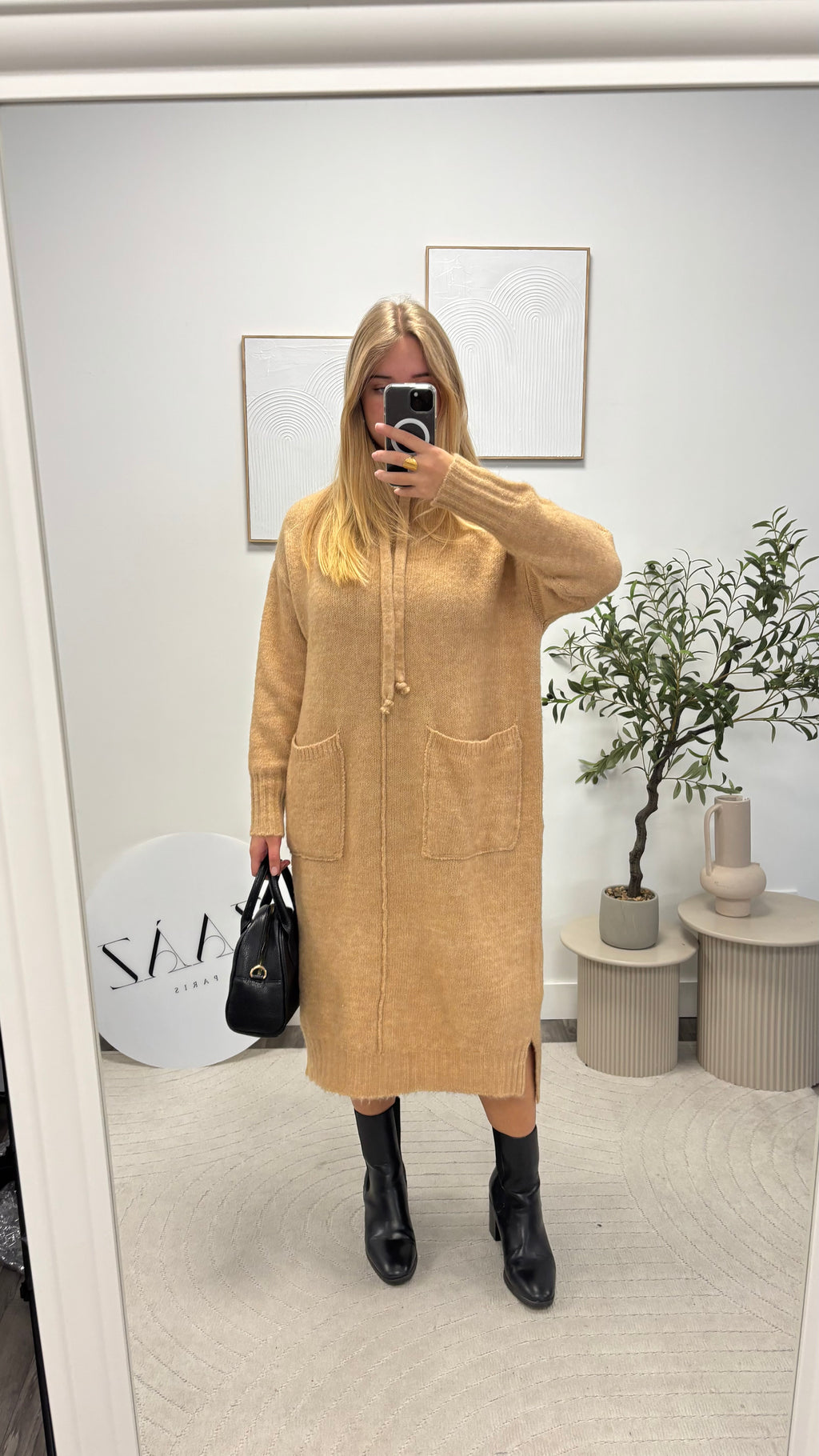 ROBE LONGUE EN LAINE LU2352