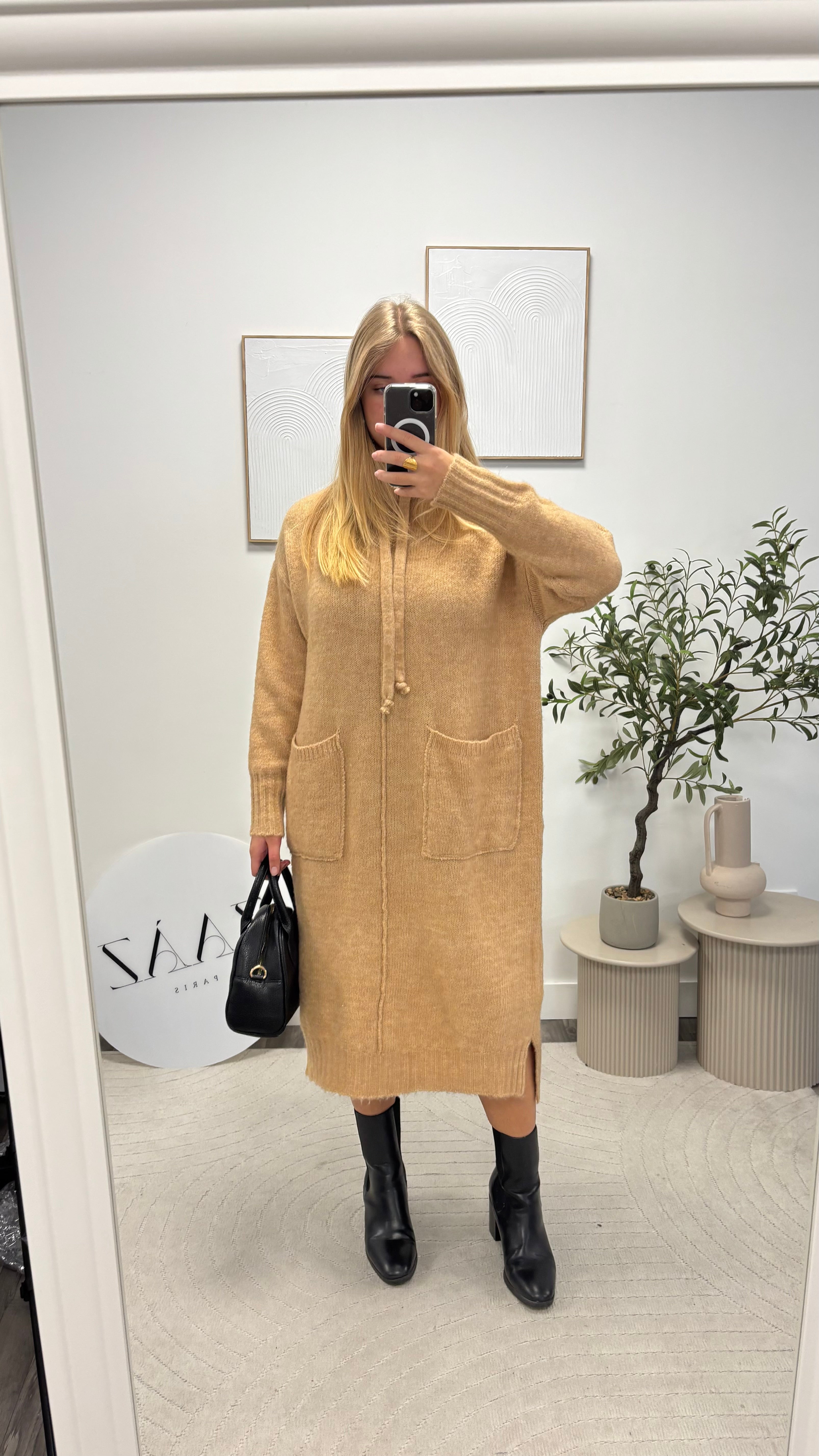 ROBE LONGUE EN LAINE LU2352