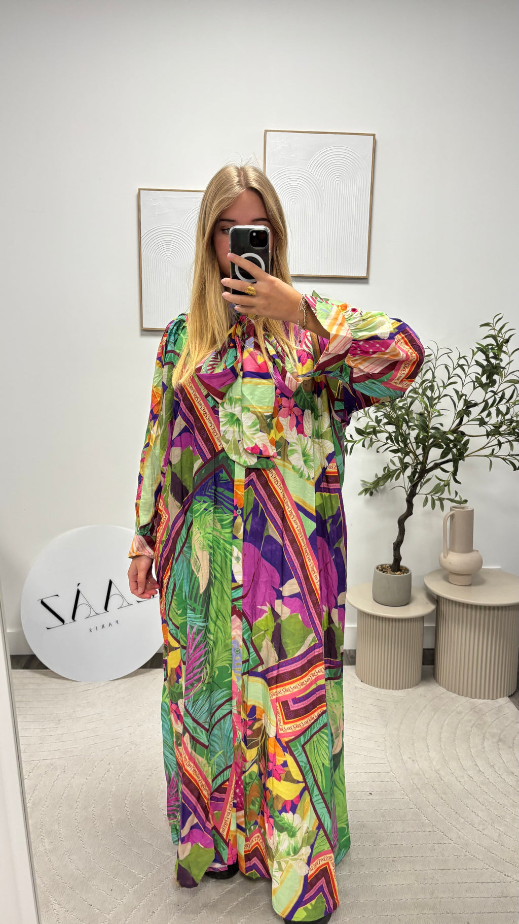 ROBE LONGUE FLEURI 8090