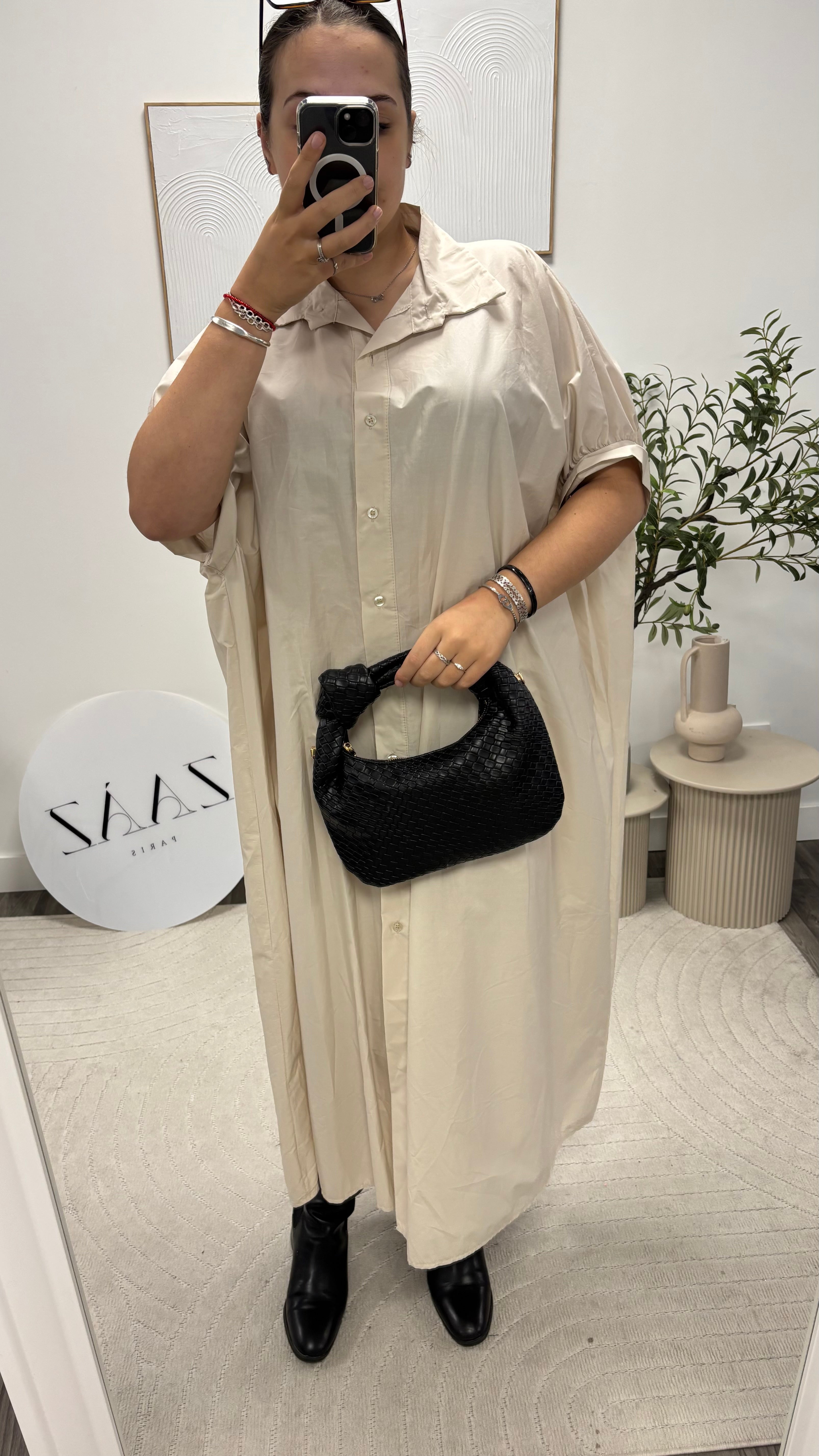 ROBE LONGUE CHEMISE 8504-2