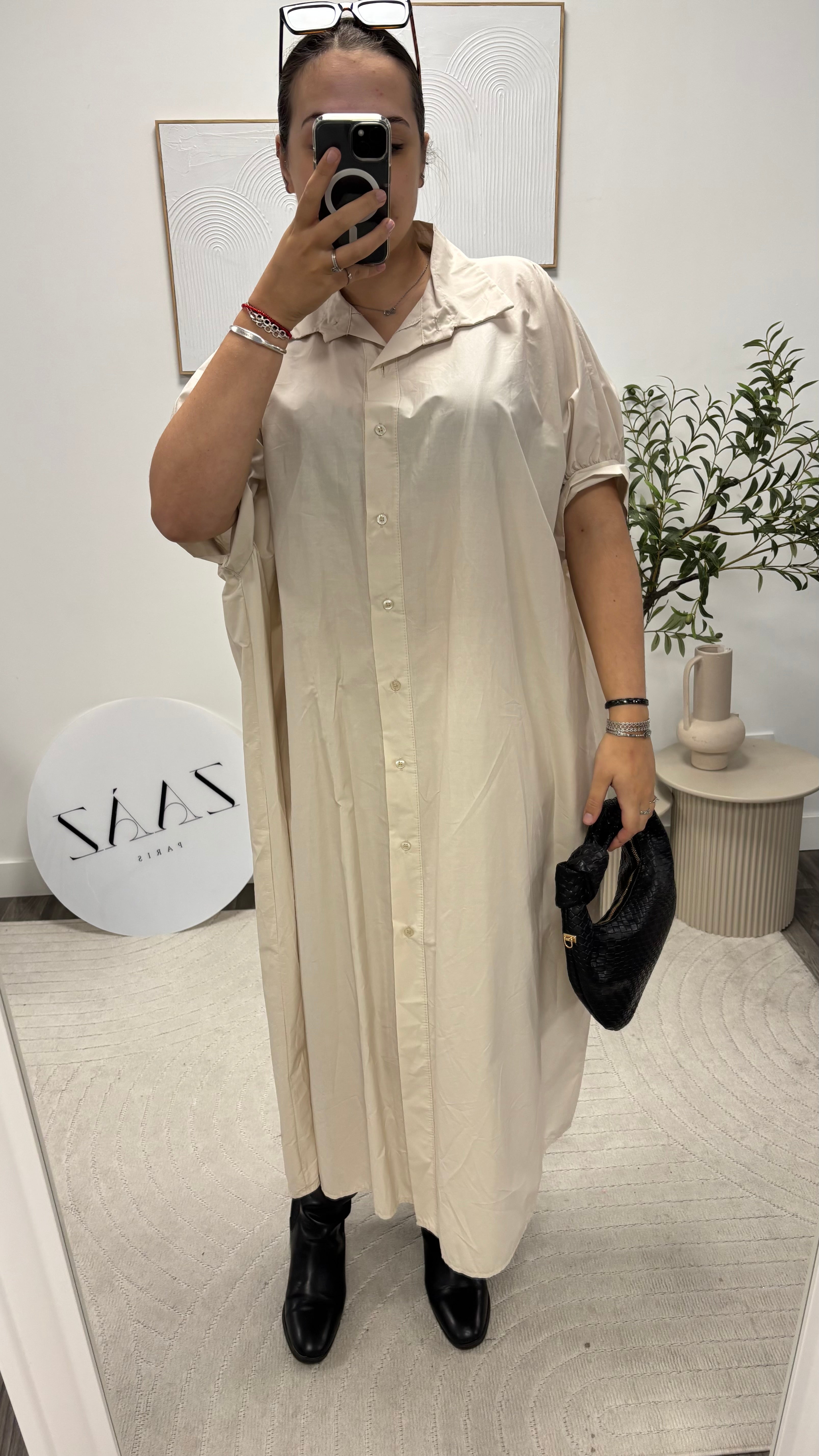 ROBE LONGUE CHEMISE 8504-2