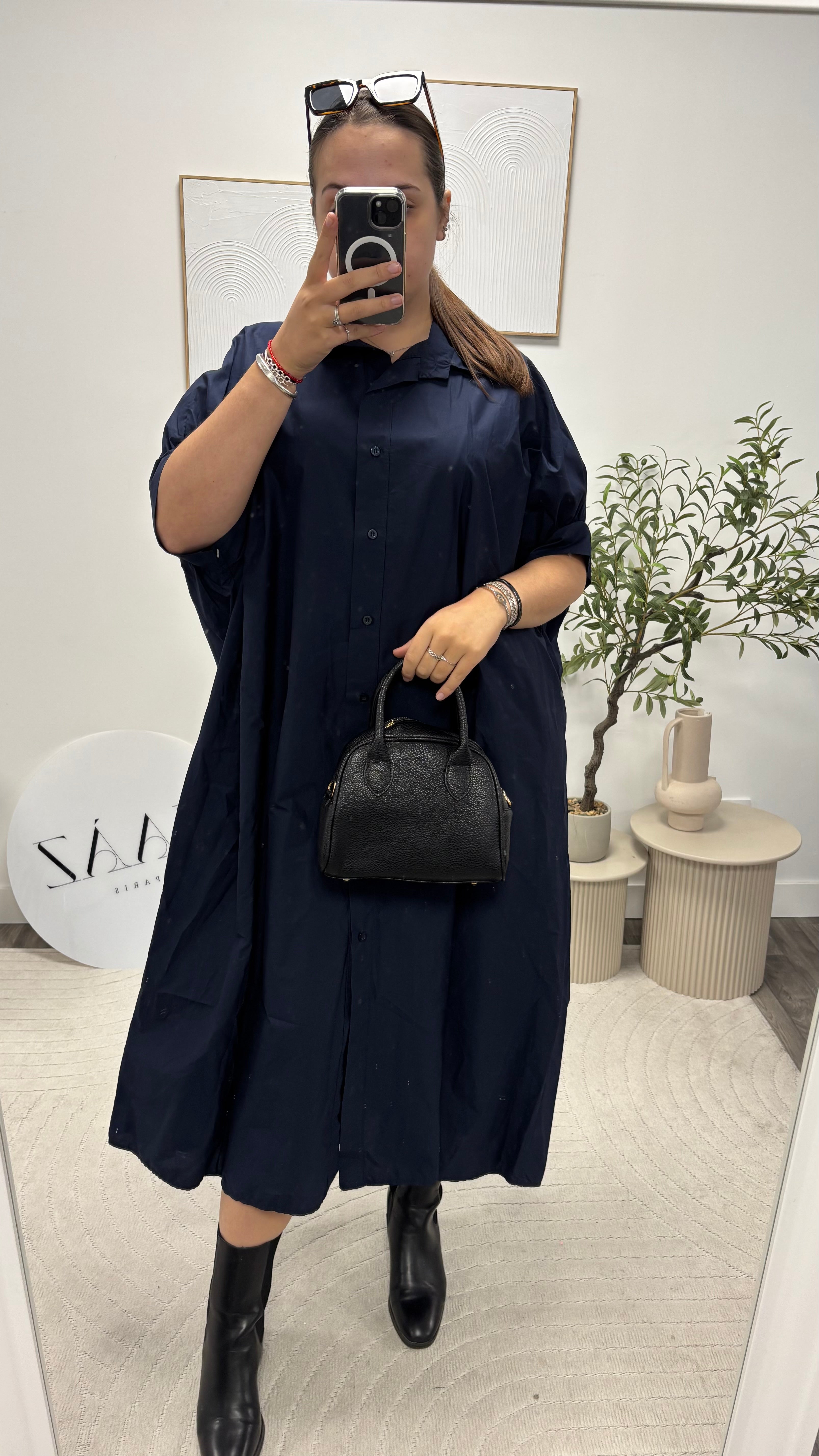 ROBE LONGUE CHEMISE 8504-2