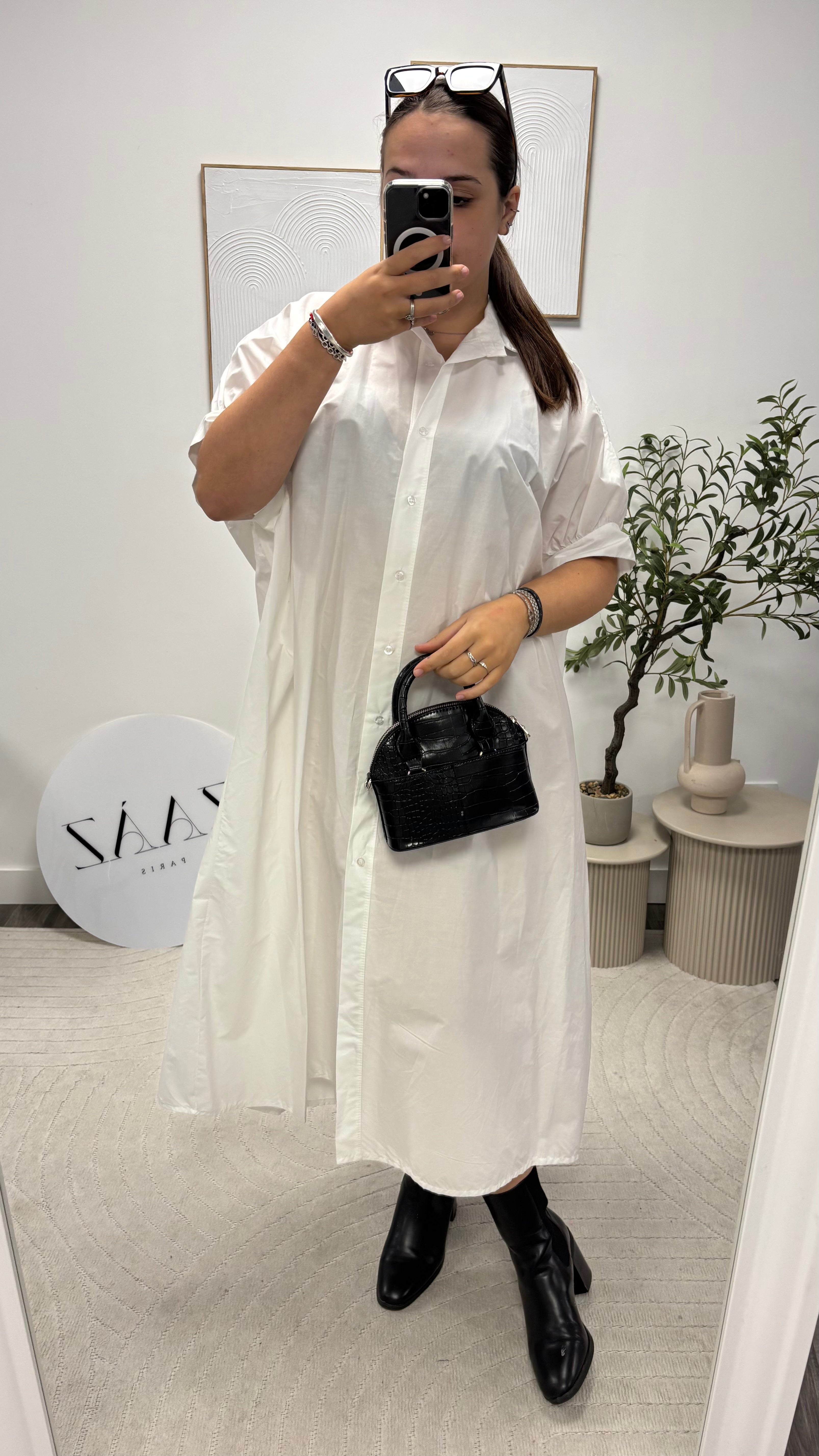 ROBE LONGUE CHEMISE 8504-2