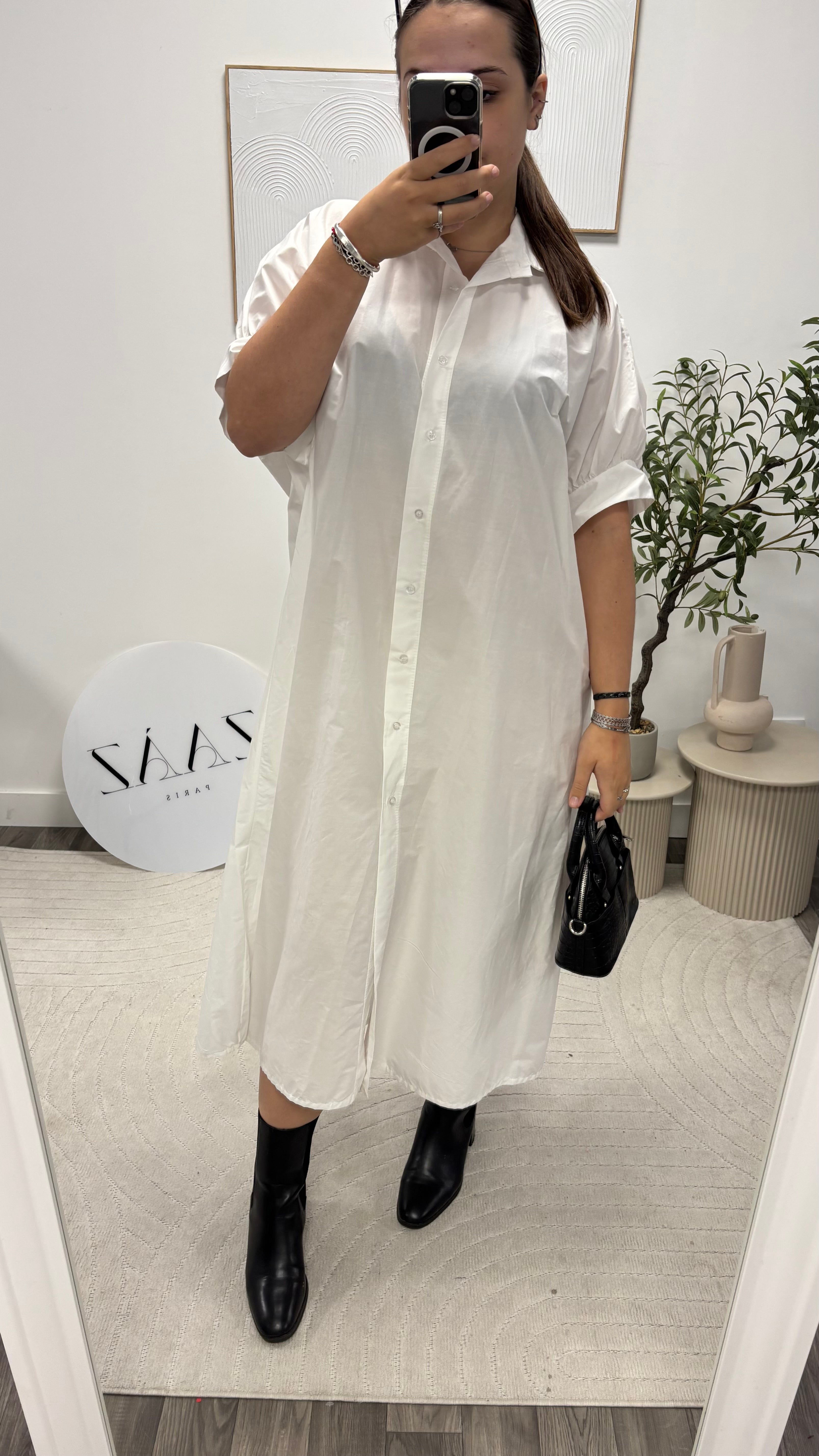 ROBE LONGUE CHEMISE 8504-2