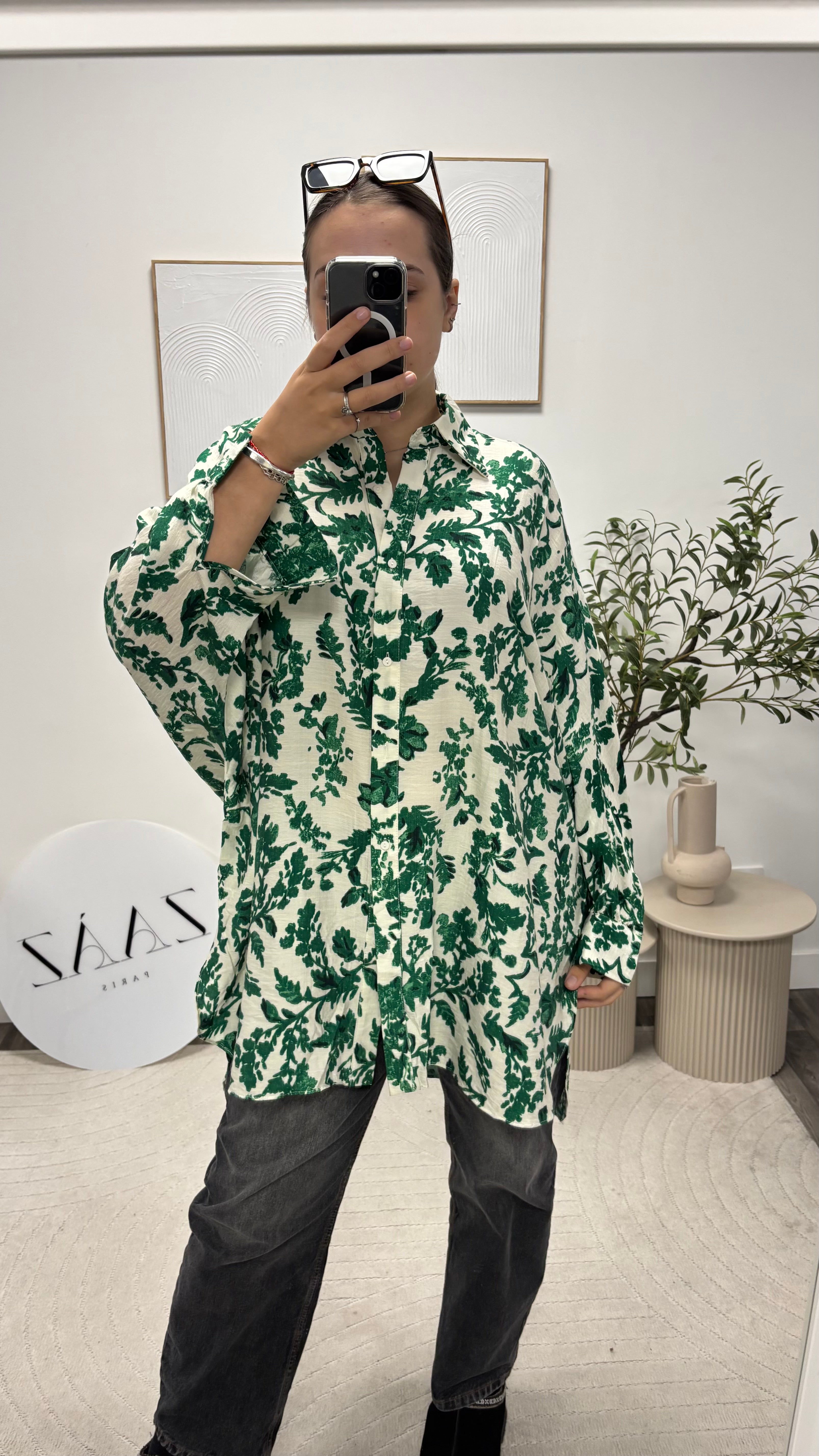 CHEMISE LONGUE FLEUR 5354