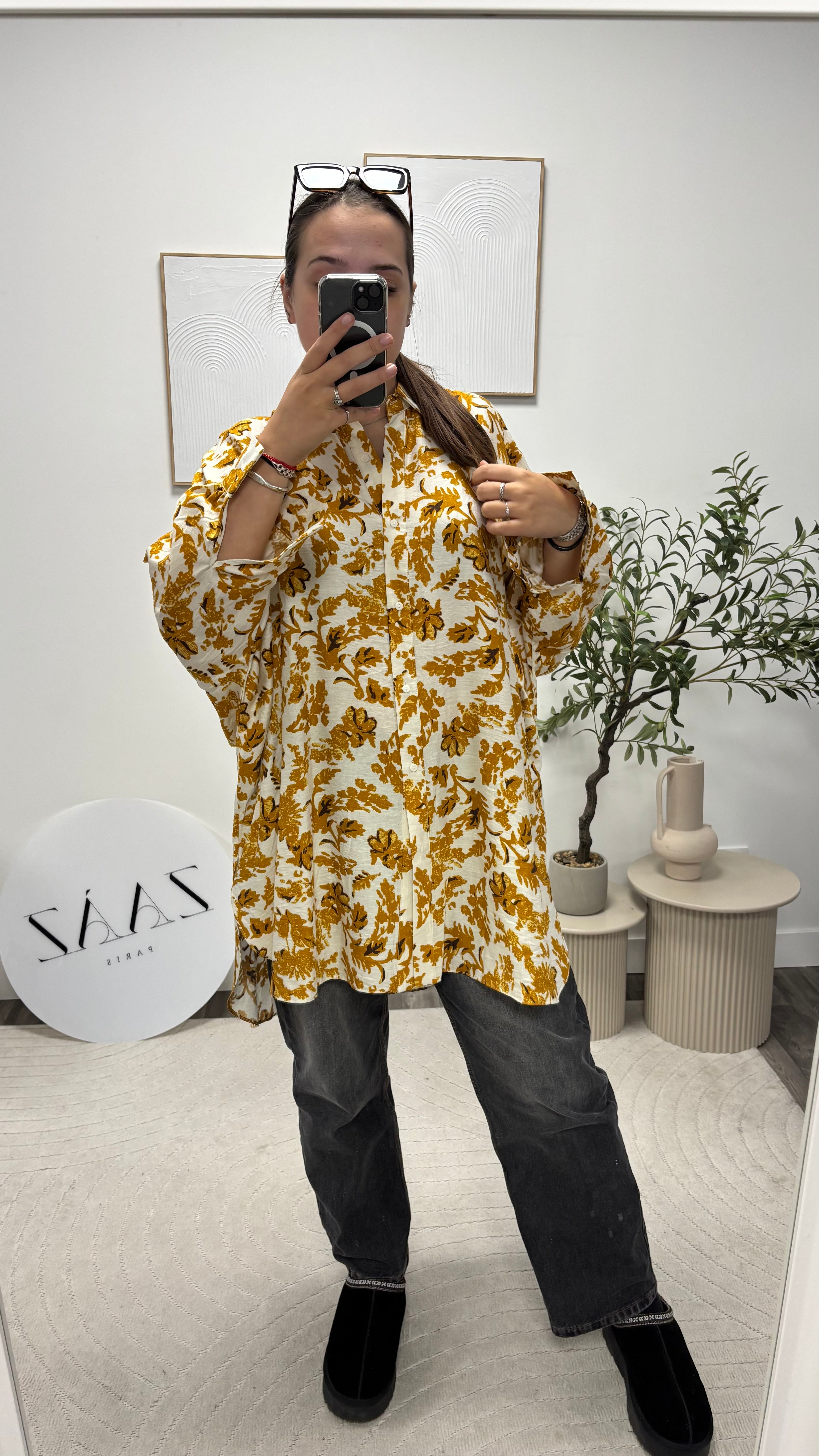 CHEMISE LONGUE FLEUR 5354