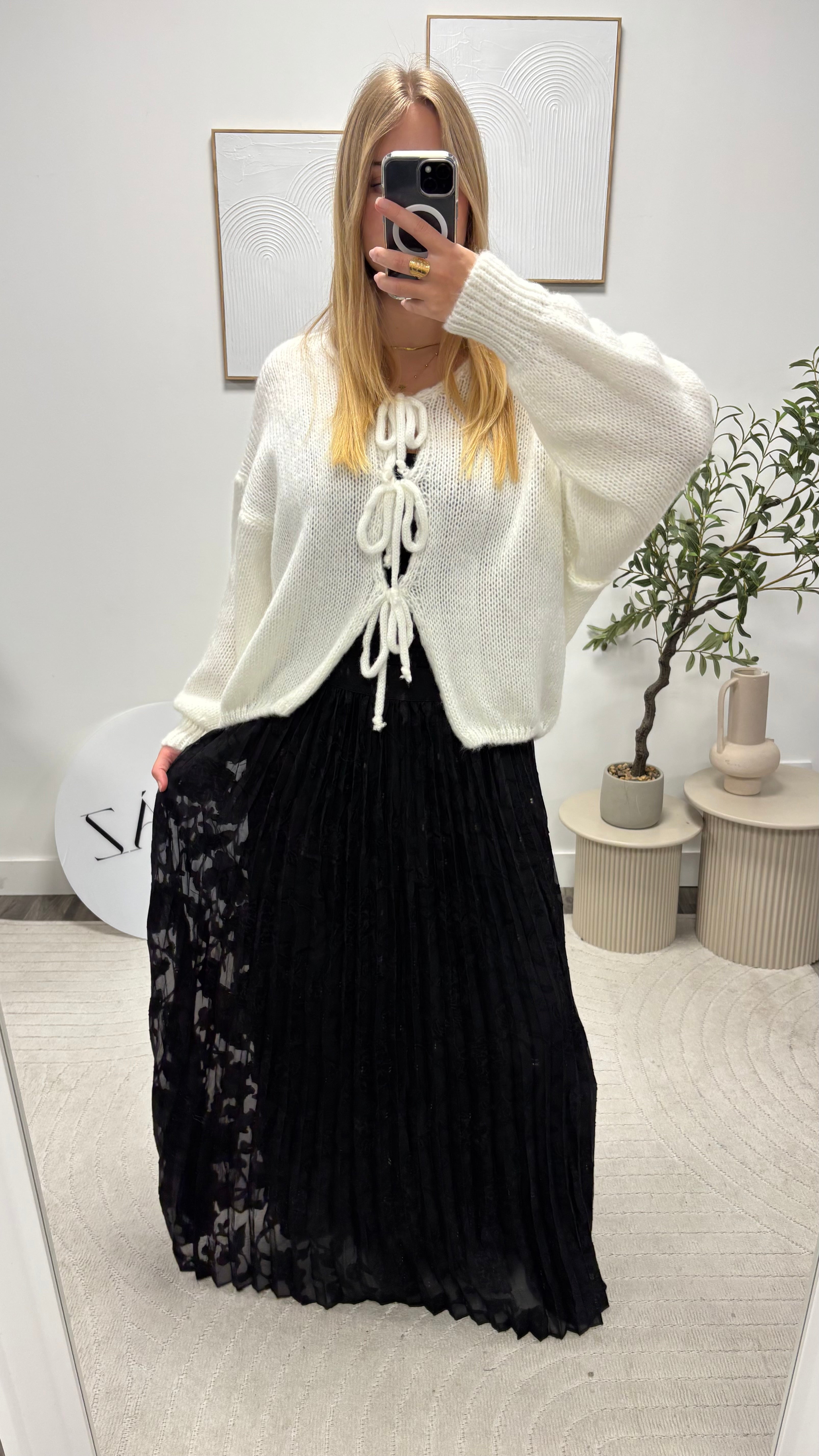 JUPE PLISSE FLEUR 5346