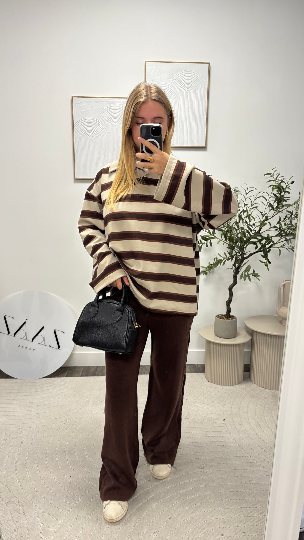 PANTALON EN MAILLE TRESSE 0259