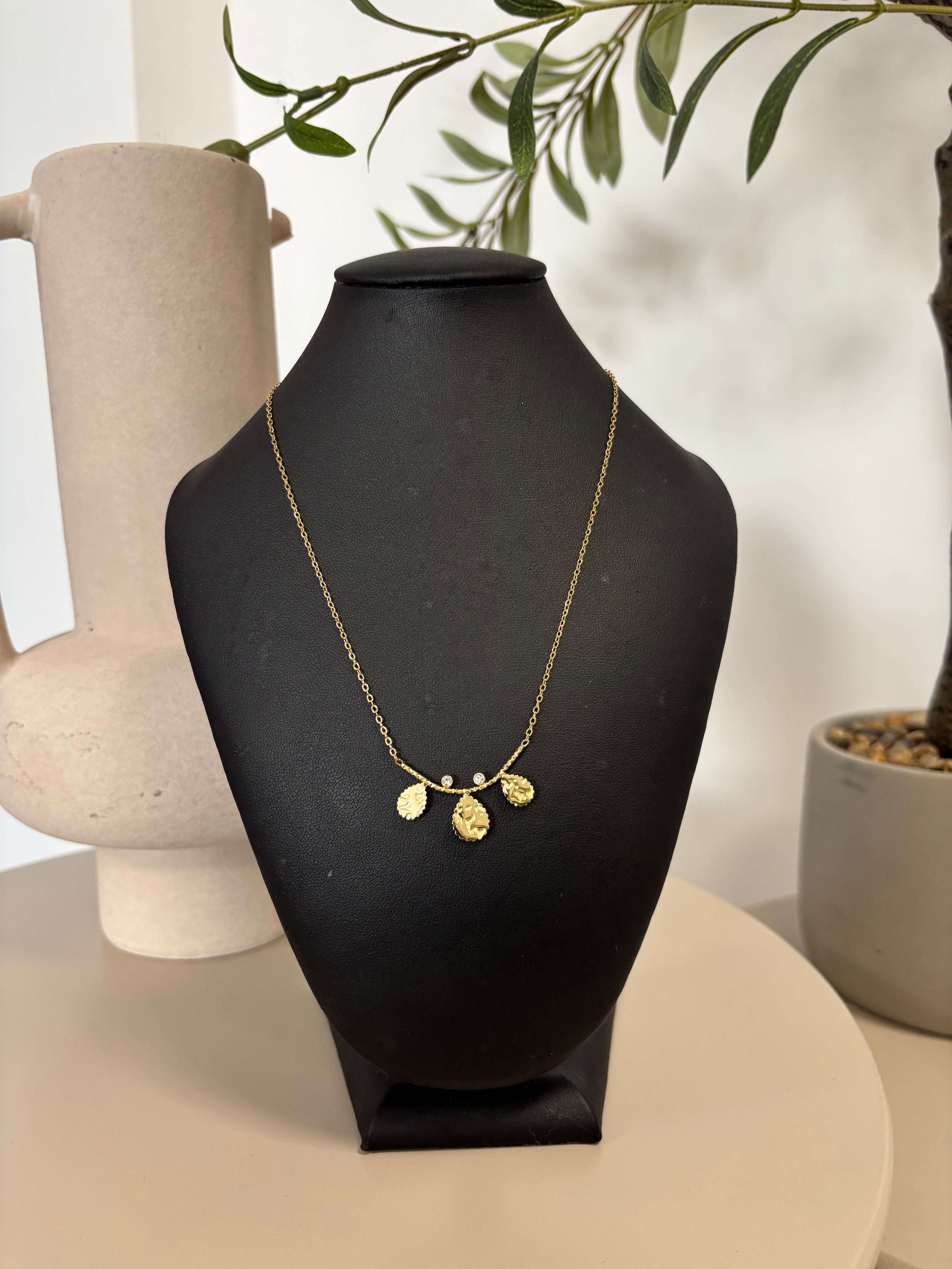 COLLIER GOUTES DORÉ  20420