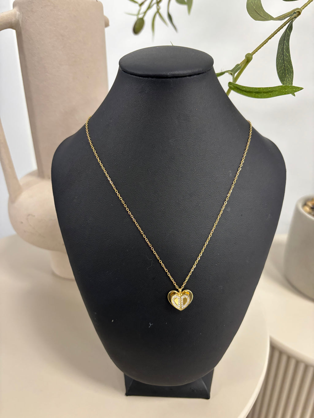 COLLIER COEUR OR 0055